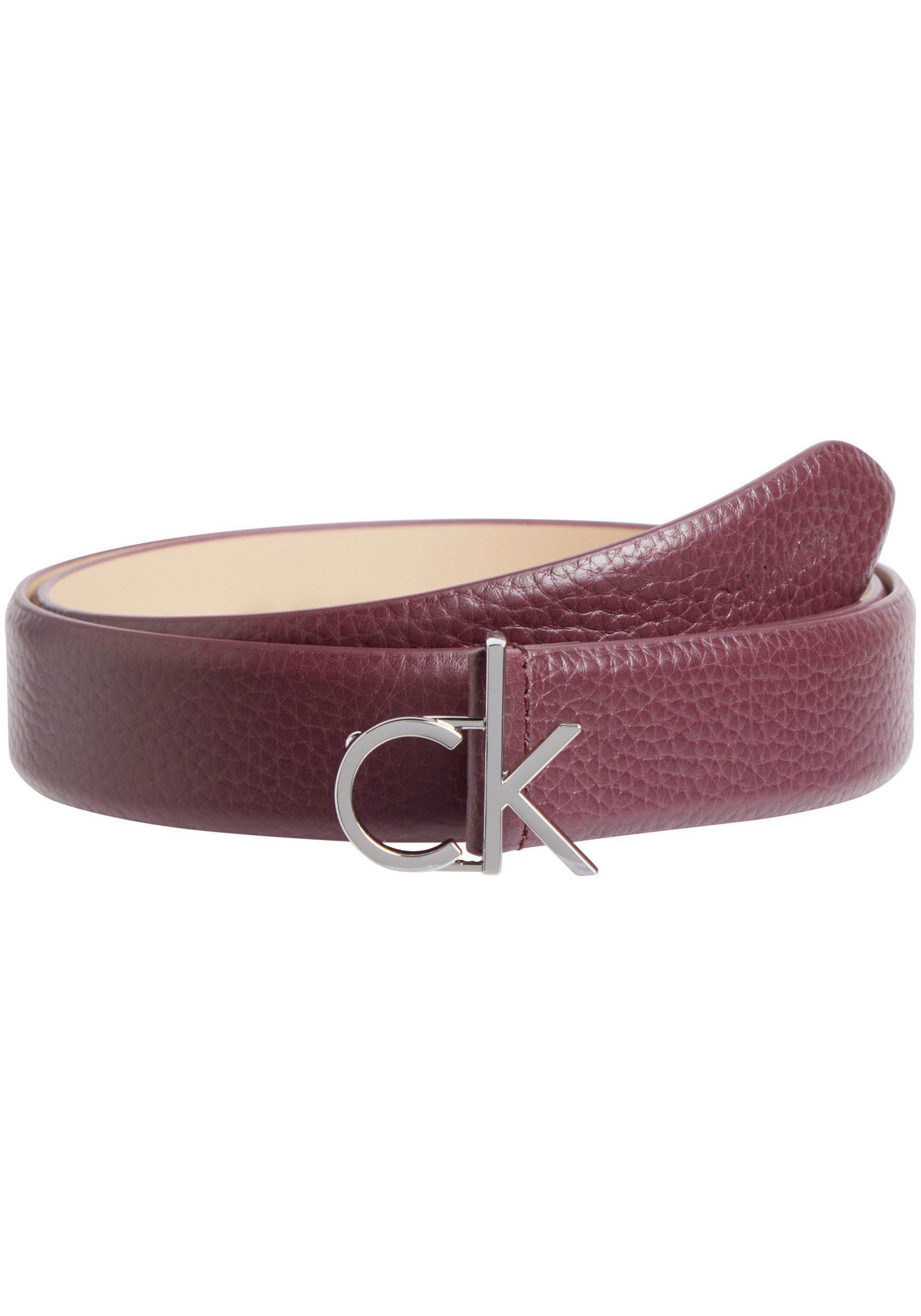 Calvin Klein Ledergürtel CK LOGO BUCKLE BELT 3.0_PBL mit Logoprägung als Sc günstig online kaufen