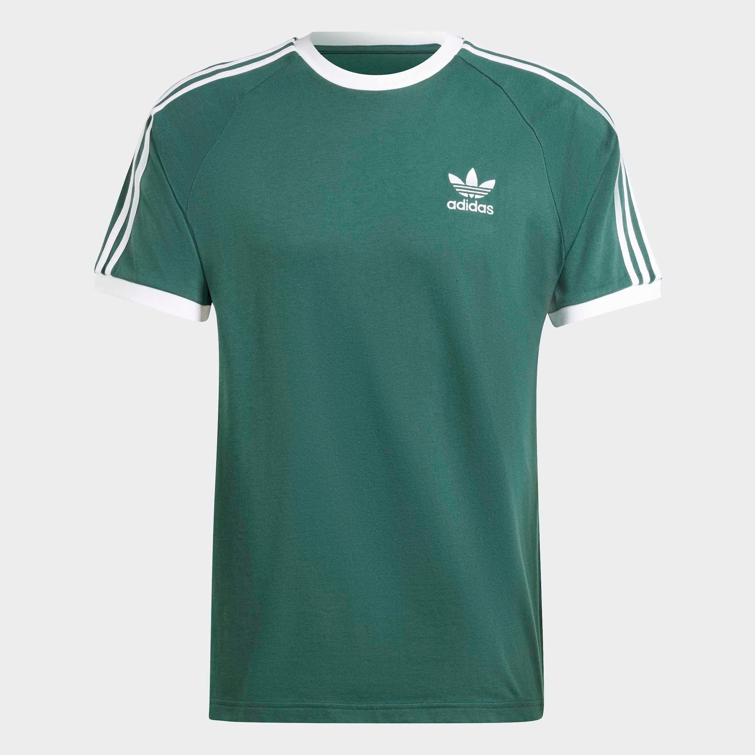 adidas Originals ADICOLOR CLASSICS 3-STREIFEN schmale Passform, Kurzarm, mit kontrastierendem Saum, aus Baumwolle