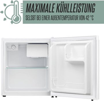 Heinrich´s Getränkekühlschrank 45 Liter HKB 4188 W, 50 cm hoch, 44.5 cm breit, Kühlgerät mit Gefrierfach Kühlbox Tischkühlschrank Mini Kühlschrank