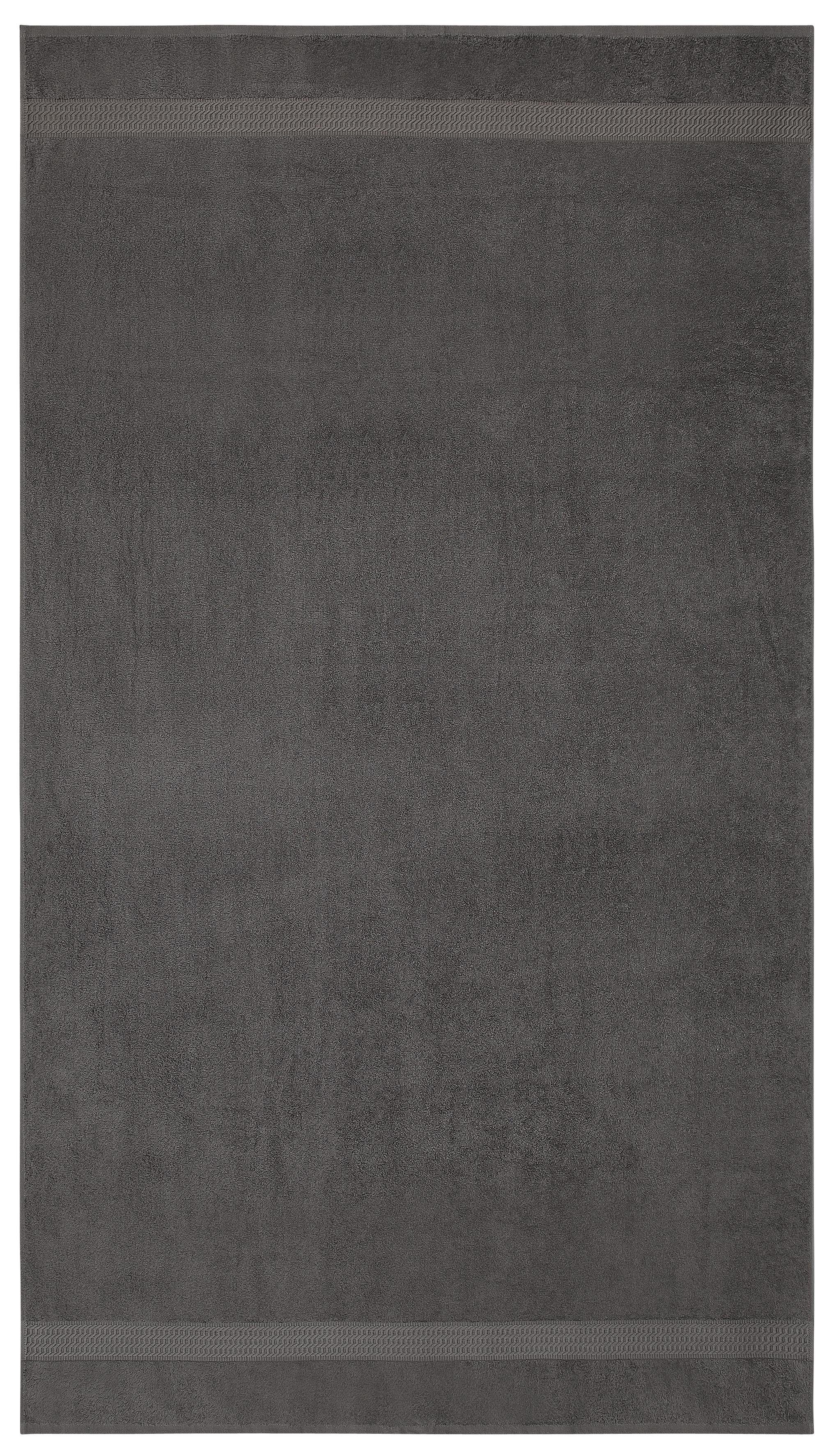 OTTO home Strandtücher Juna, 2 Strandtücher 100x180, 100% Baumwolle, Set und als Serie, Walkfrottee (2-St), Handtuch-Set, mit Bordüre, Handtücher in Uni-Farben, weich
