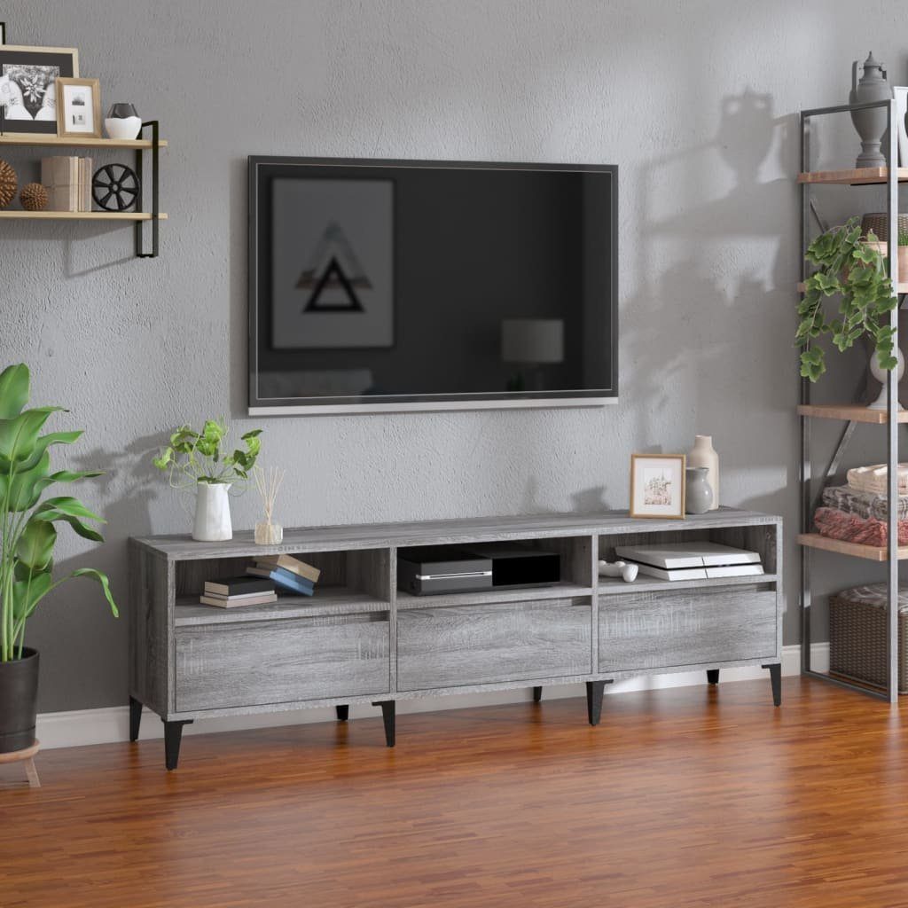 furnicato TV-Schrank Grau Sonoma 150x30x44,5 cm Holzwerkstoff