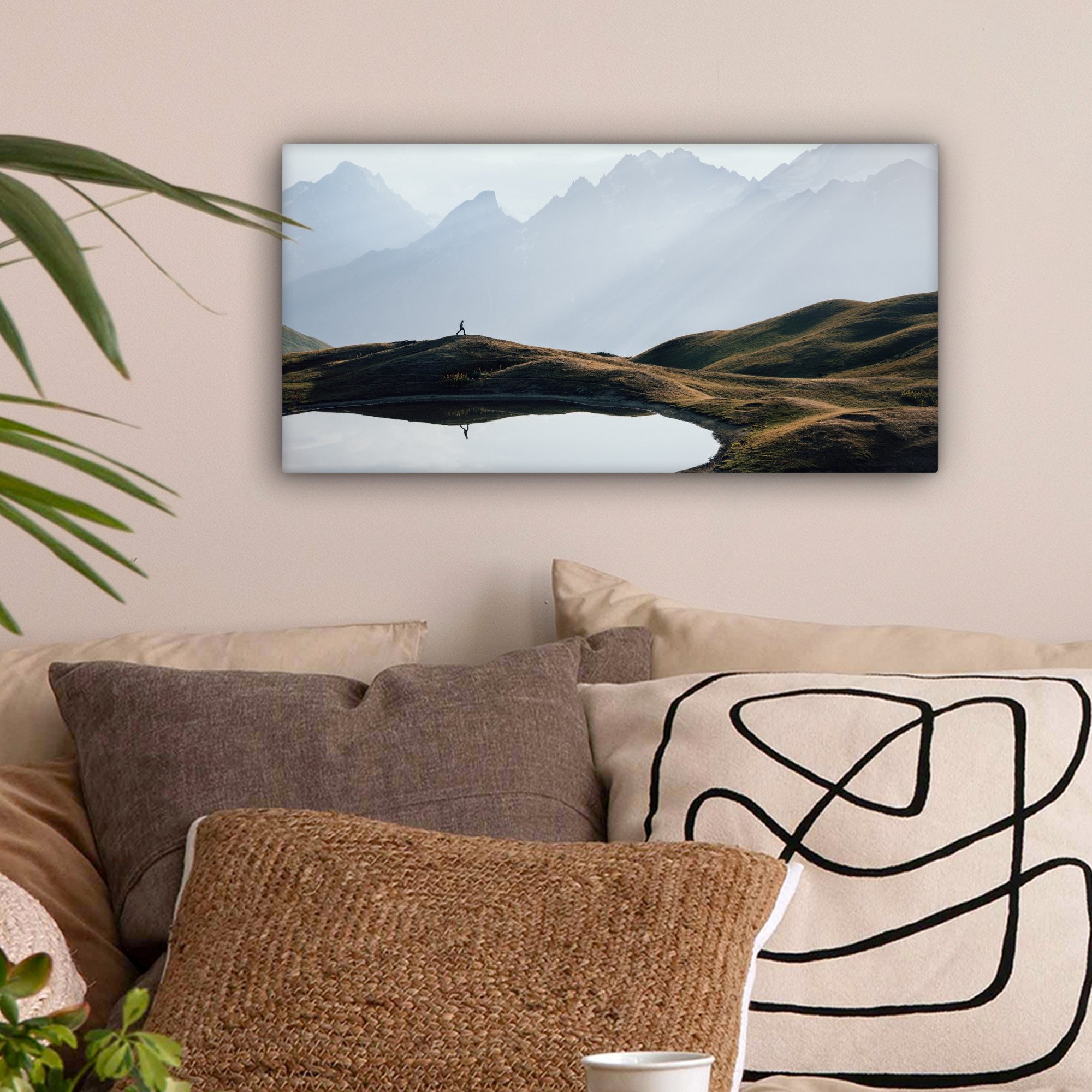 OneMillionCanvasses® Leinwandbild Panorama Natur - Berge günstig online kaufen