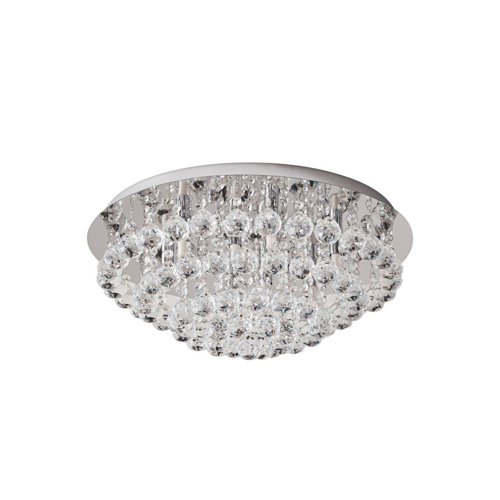 Lindby Deckenleuchten Antonino, Chrom IP20, 8 x 40 W LED