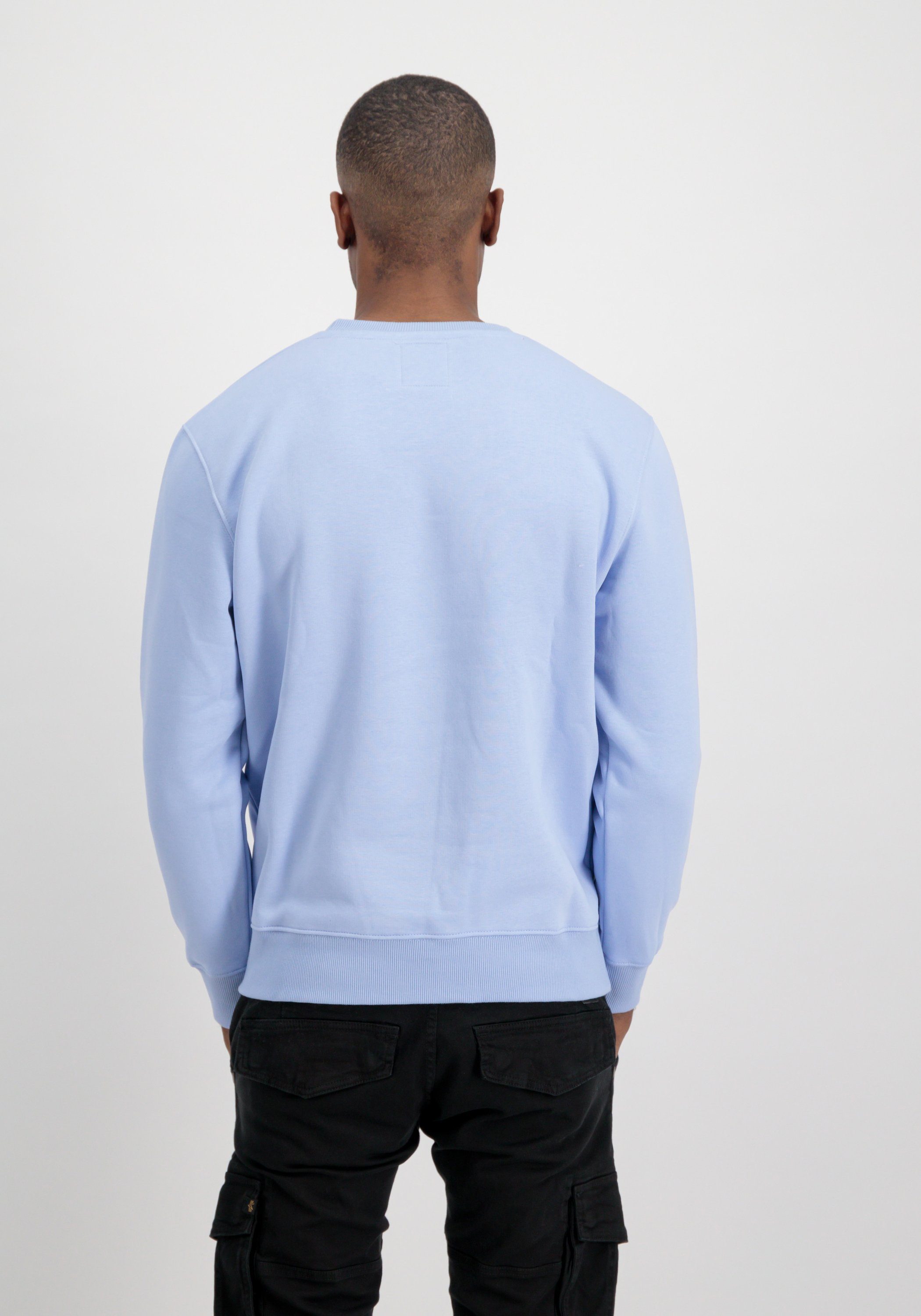 Logo Sweater blue - Small Alpha Basic Industries light Sweater Sweatshirts Men Alpha Industries