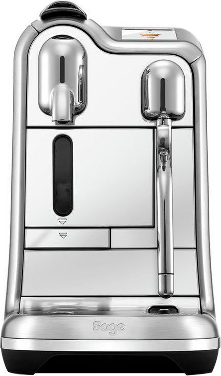 Nespresso Kapselmaschine Creatista Pro SNE900 14 Kapseln mit mit Willkommenspaket Edelstahl-Milchkanne, inkl