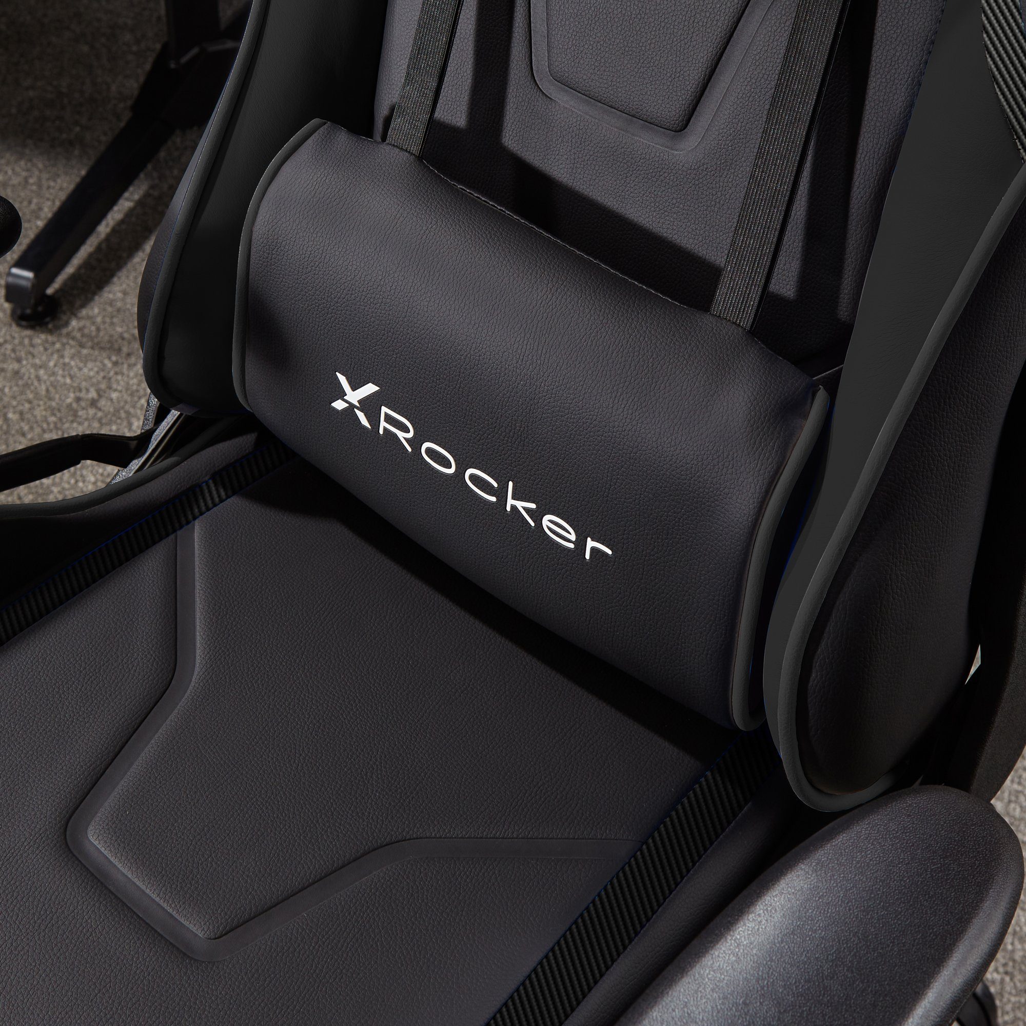 X Rocker Gaming-Stuhl Agility Compact Bürodrehstuhl für eSports Kinder Carbon Schwarz & Teenager Gaming