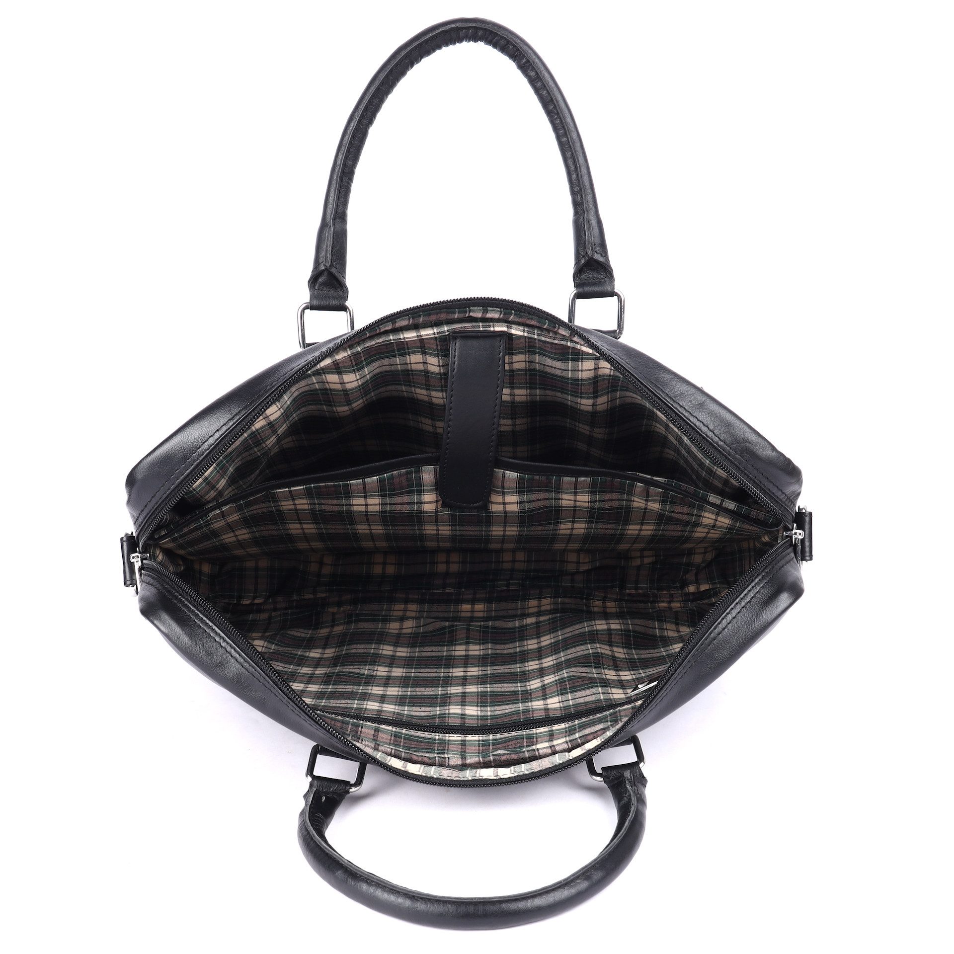 Benthill Aktentasche Echt Leder Laptoptasche Büro Tasche Umhängetasche Schultertasche, Schultergurt / Umhängegurt Reißverschlussfach – Bild 4 von 5