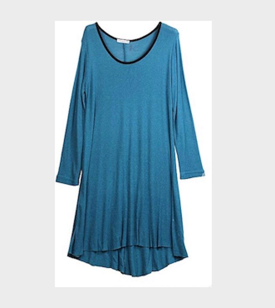 BZNA A-Linien-Kleid Wollkleid Lana Wolle Strickkleid Tunika