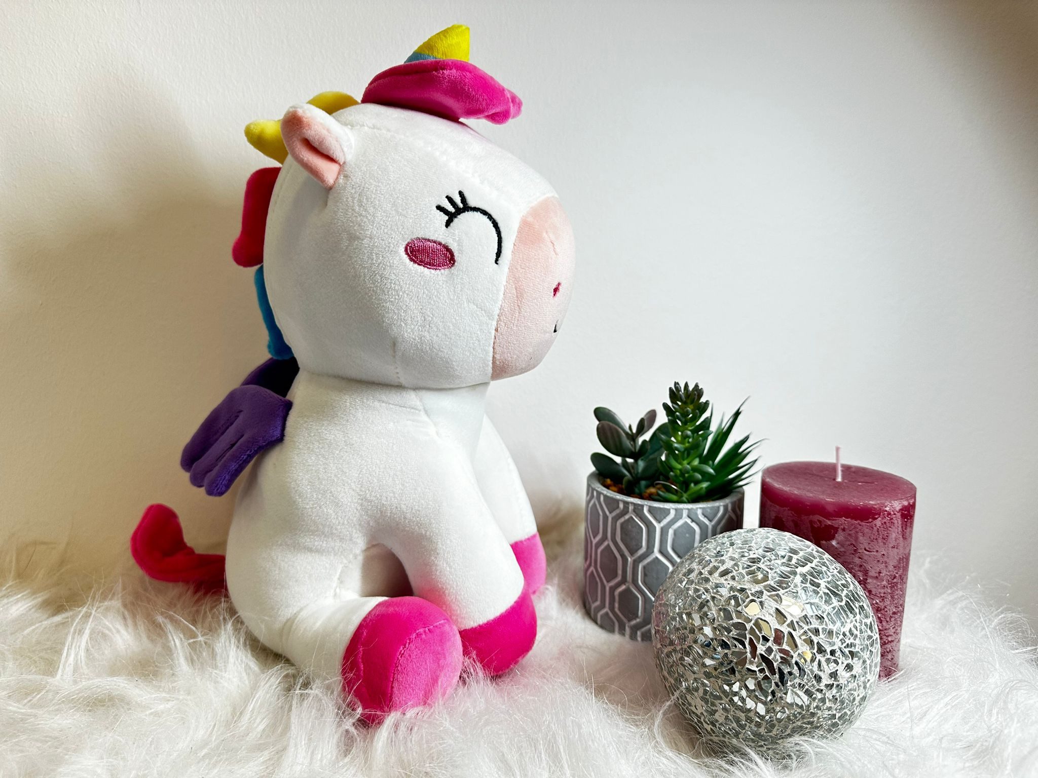 Kawaii Kuscheltier KAWAII Kuties Plüsch Kuscheltier Plüschfigur 24 cm Einhorn (1-St), Stofftier für Kinder Anime Kawaii Plush Cute Plushie Geschenke