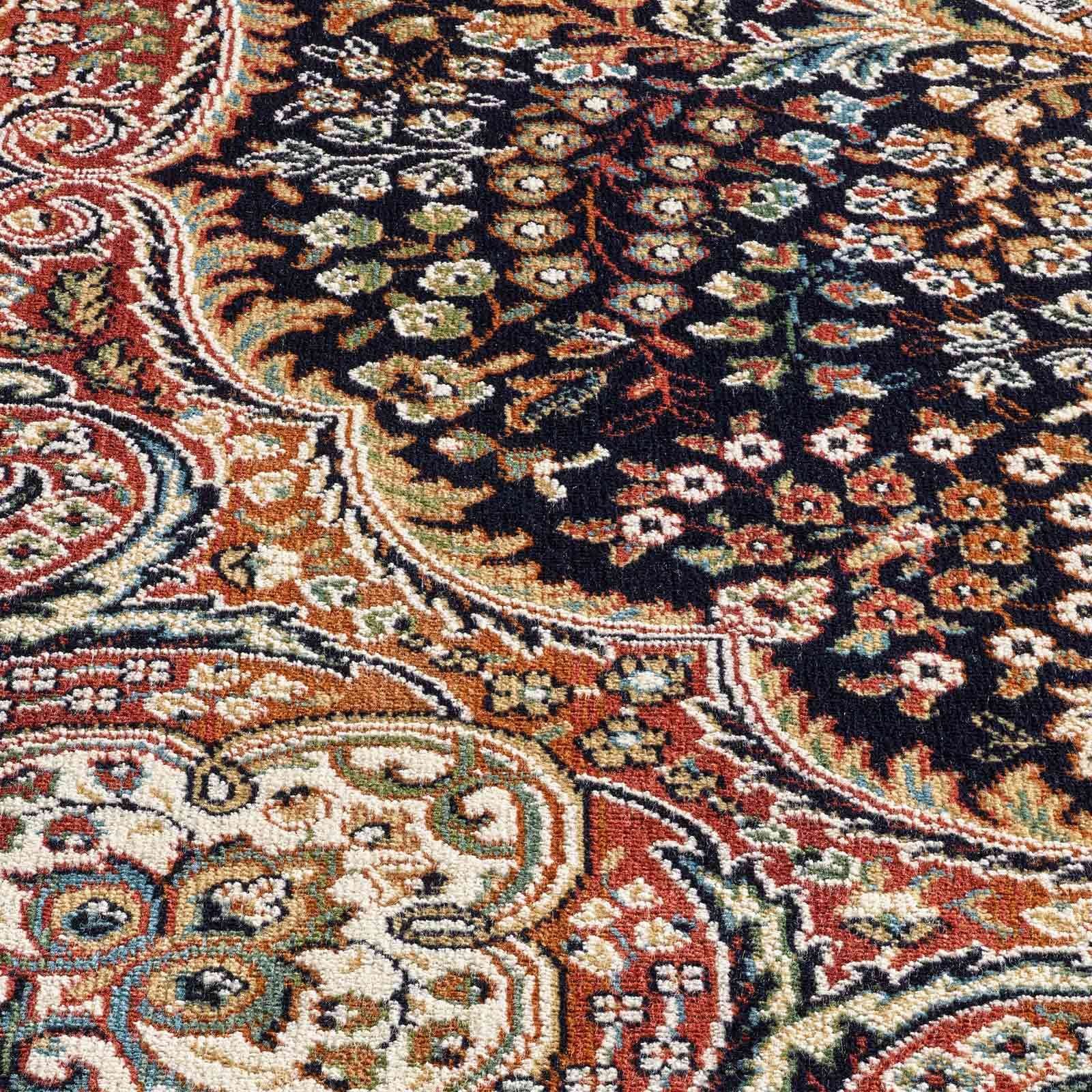 TaraCarpet Teppich Palazzo Royal Lilian, rechteckig, Höhe: 6 mm, Lilian Seiden Optik blau Wohnzimmer Schlafzimmer Esszimmer 95x140 – Bild 4 von 5