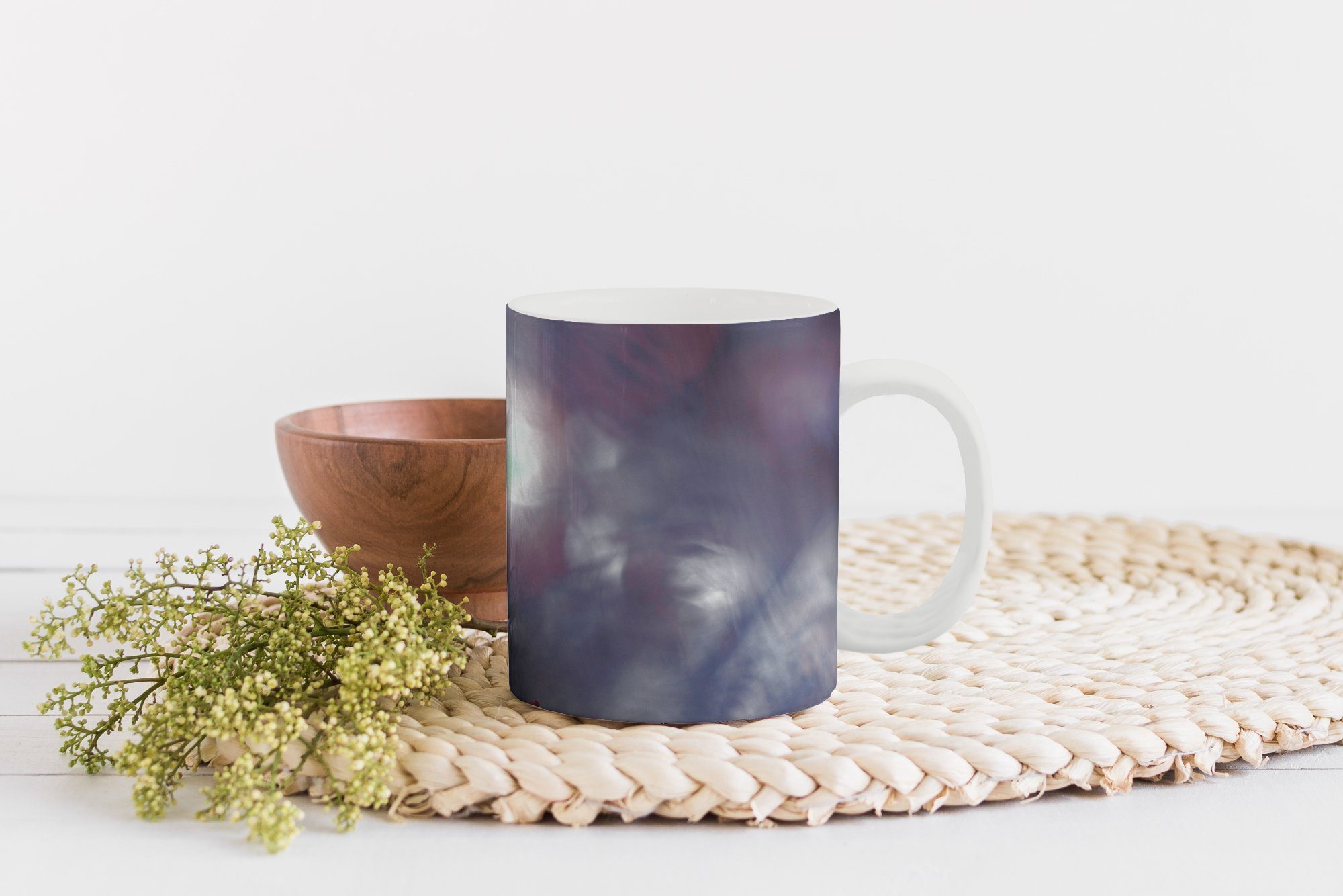 - Teetasse, Tasse Kaffeetassen, Teetasse, - Rot MuchoWow - Blumen Keramik, Becher, Natur, Pflanzen Geschenk
