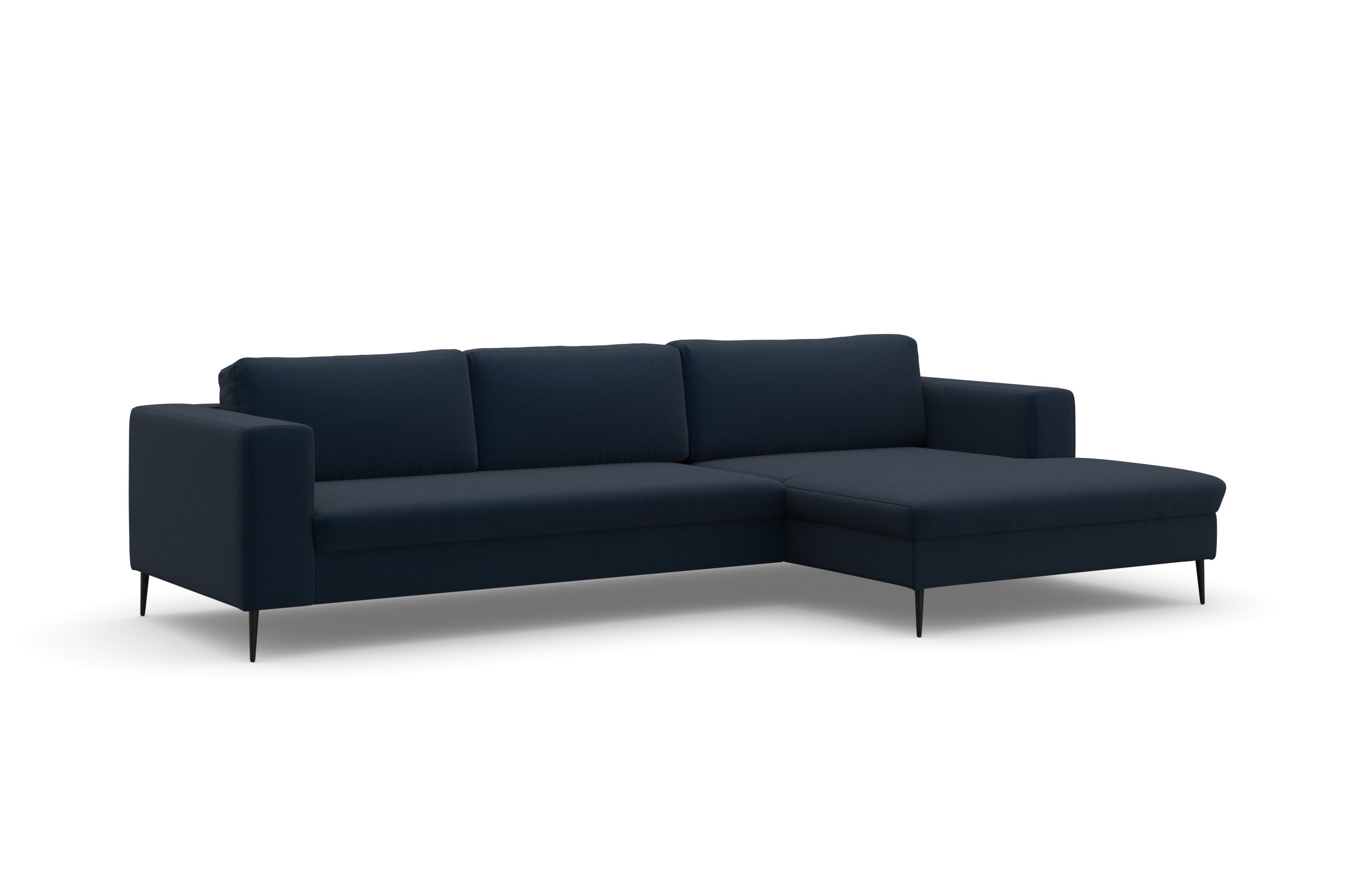 DOMO collection Ecksofa Modica, zeitlos und elegant, L-Form, Auch in Cord, Fußhöhe passend für gängige Saugroboter!