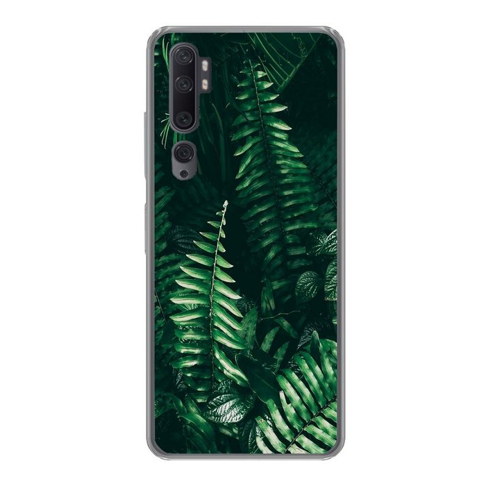 MuchoWow Handyhülle Blätter - Dschungel - Natur - Tropisch - Pflanzen Phone Case Handyhülle Xiaomi Mi Note 10 Silikon Schutzhülle