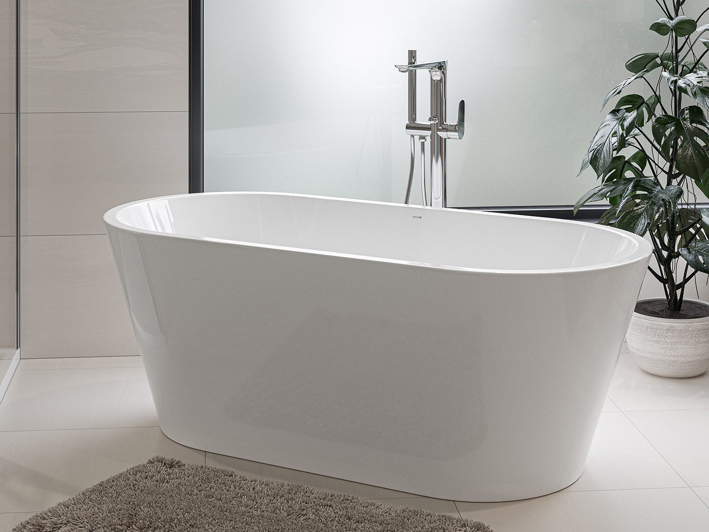 Magnolia Home Whirlpool Wanne Crea Oval 160x75 glänzend