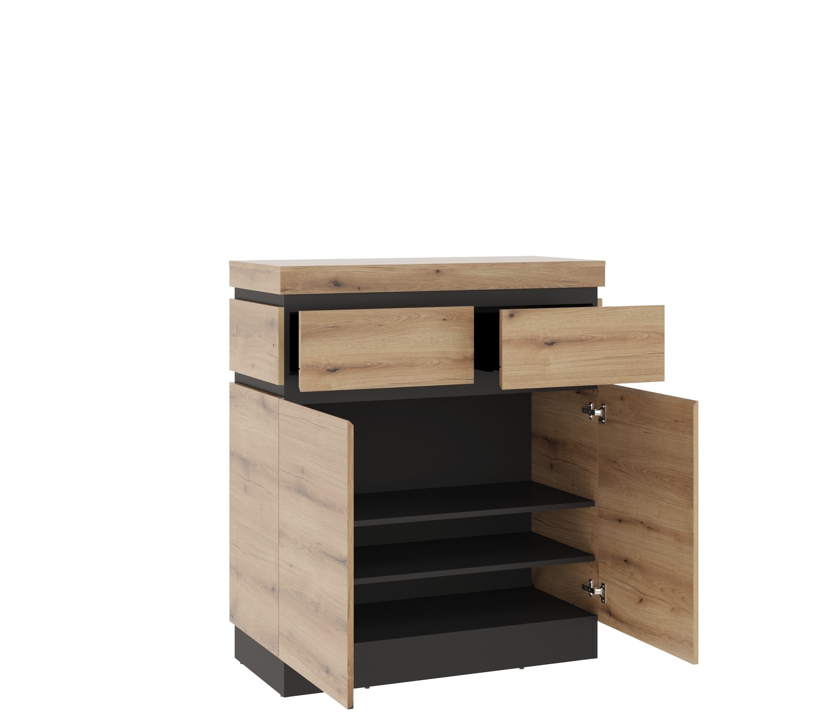 freiraum Kommode CORTE, in Coast Evoke Eiche Dekor/Kosmos Grau - 100x115,3x45cm (BxHxT)