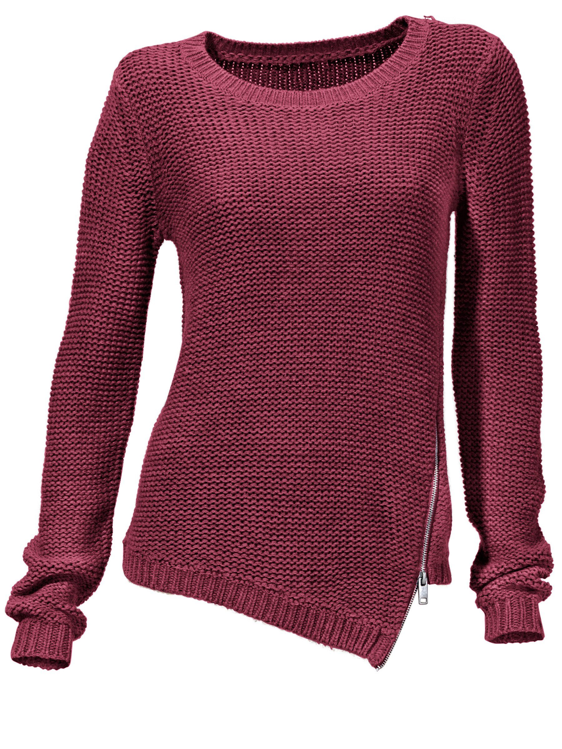 heine Strickpullover Rundhals-Pullover Langarm Grobstrick günstig online kaufen