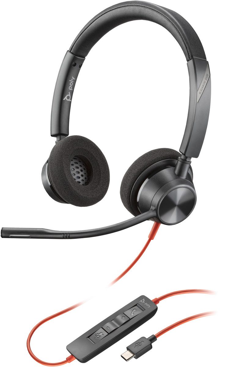 Poly Headset Blackwire C3320 Stereo USB-C/A PC-Headset