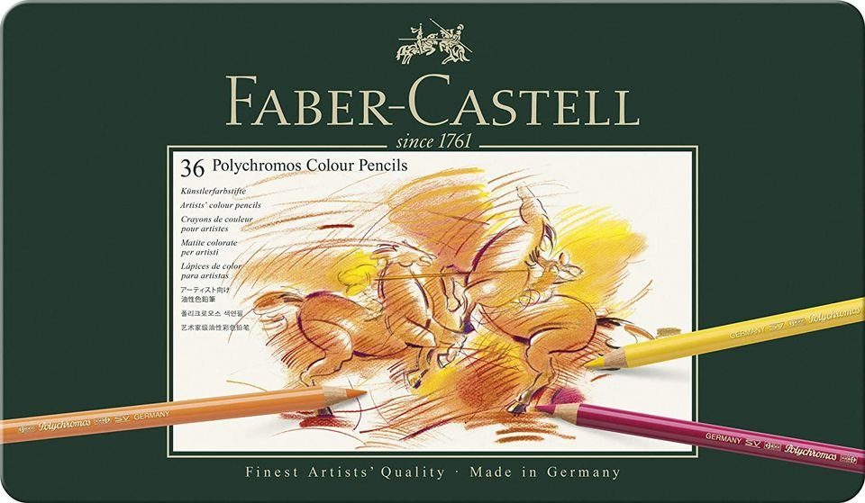 Faber-Castell Kreativset Polychromos Farbstift, 36er Metalletui, (36-tlg)