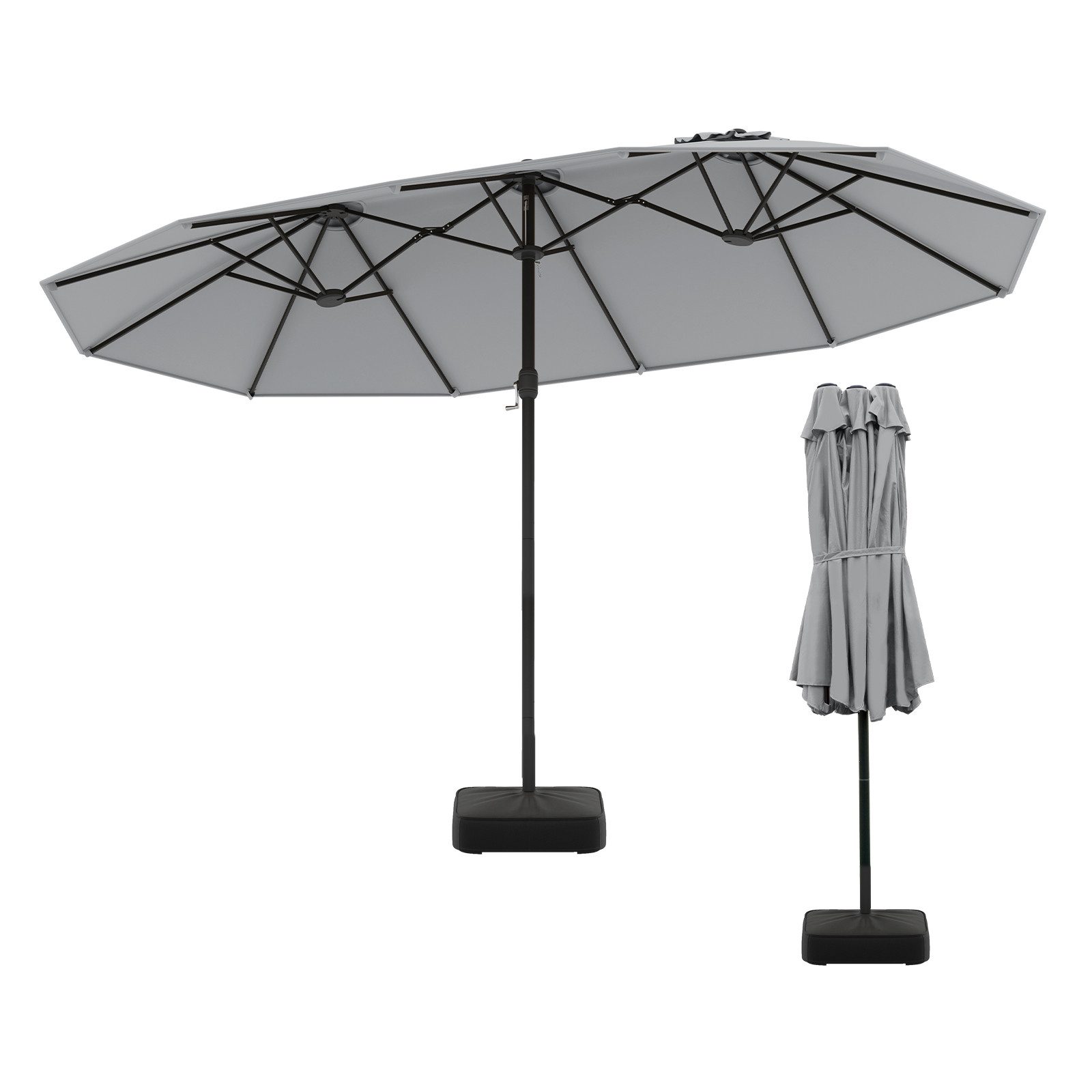 COSTWAY Sonnenschirm, LxB: 443x265 cm, mit günstig online kaufen