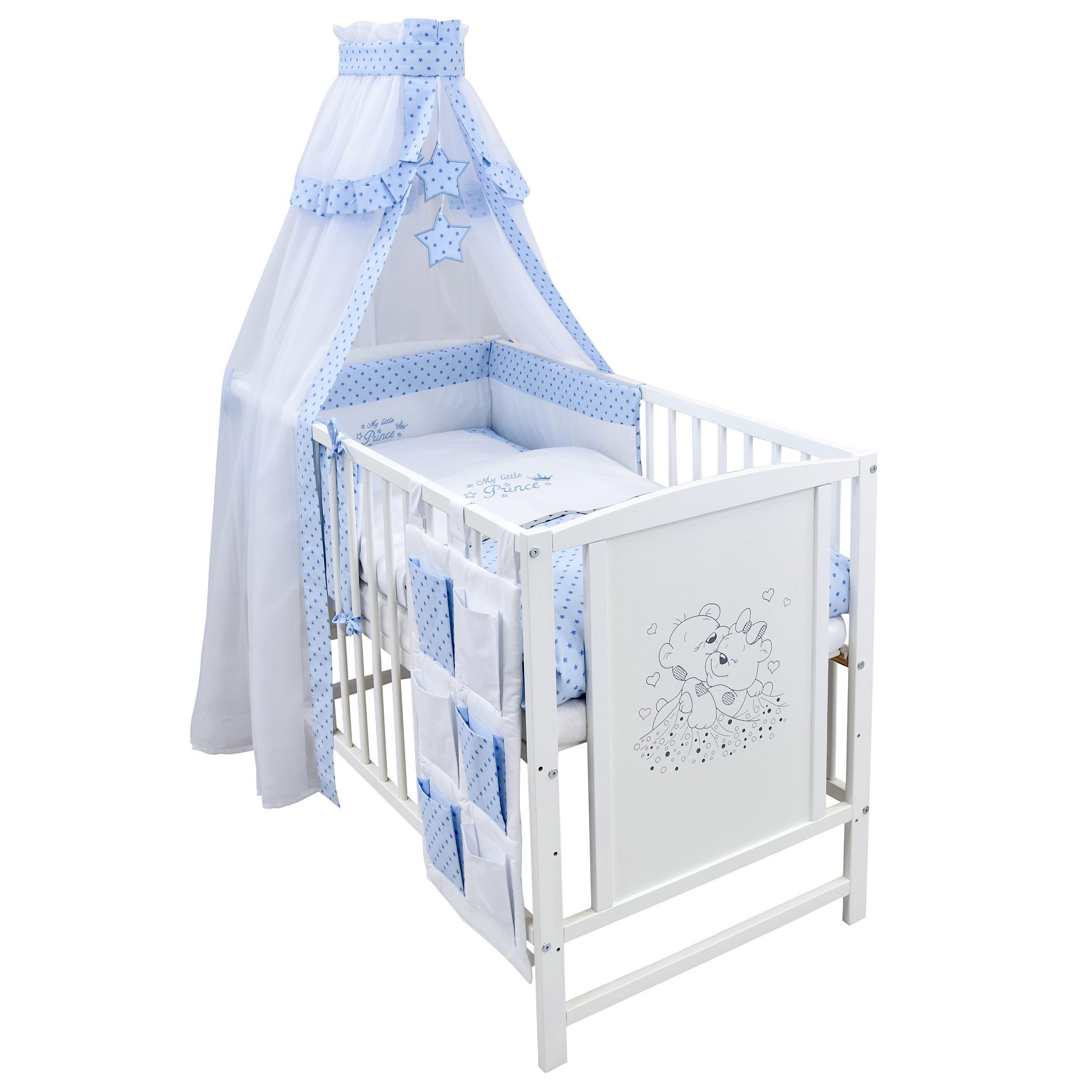 Baby-Delux Komplettbett Babybett Mia Komplettset Betttasche, günstig online kaufen