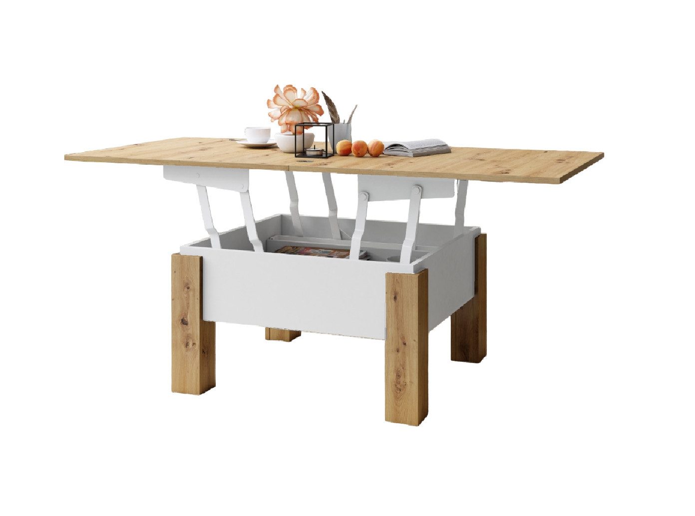 designimpex Couchtisch Design Oslo Tisch höhenverstellbar günstig online kaufen