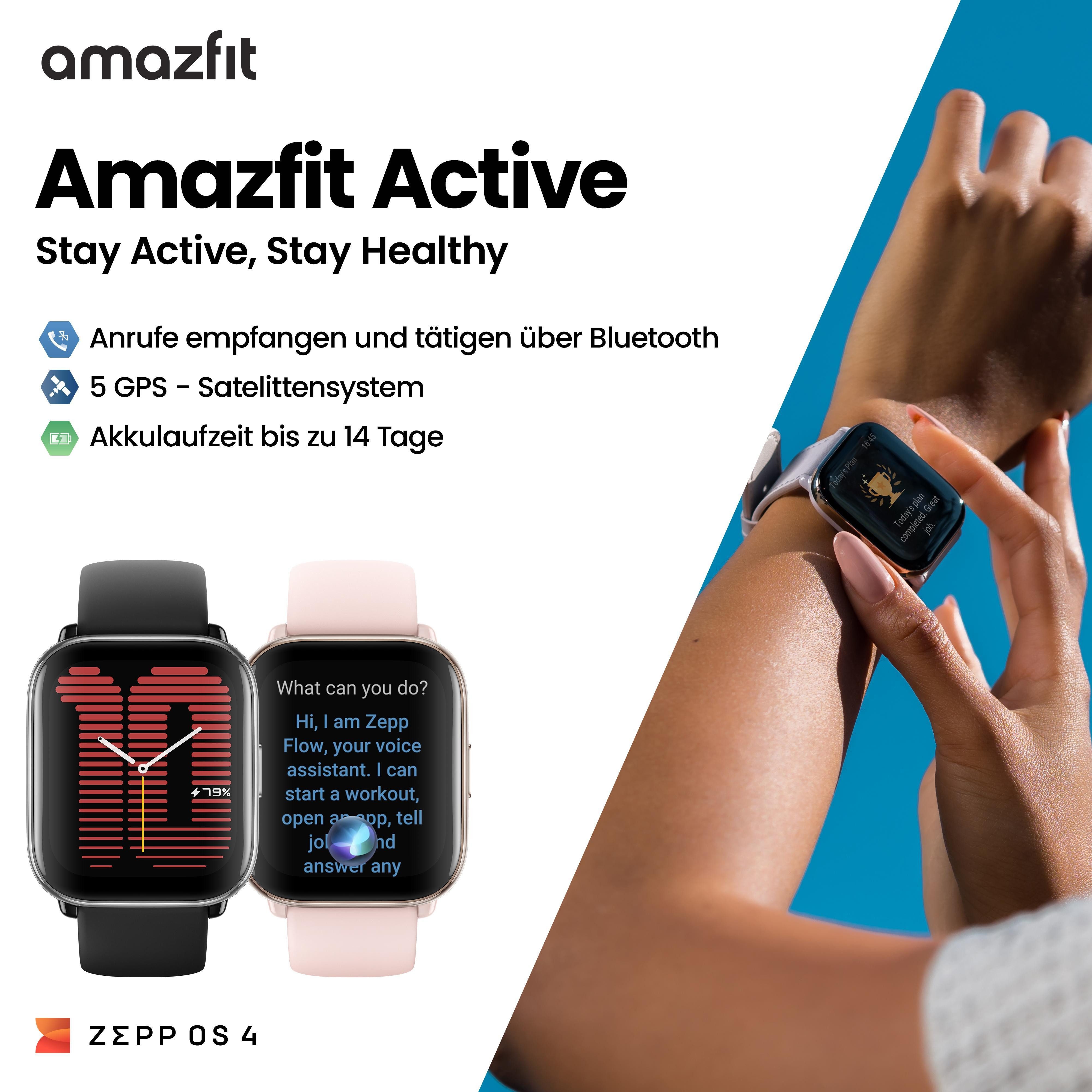 Amazfit Active Smartwatch Smartwatch (4,45 cm/1,75 Zoll)
