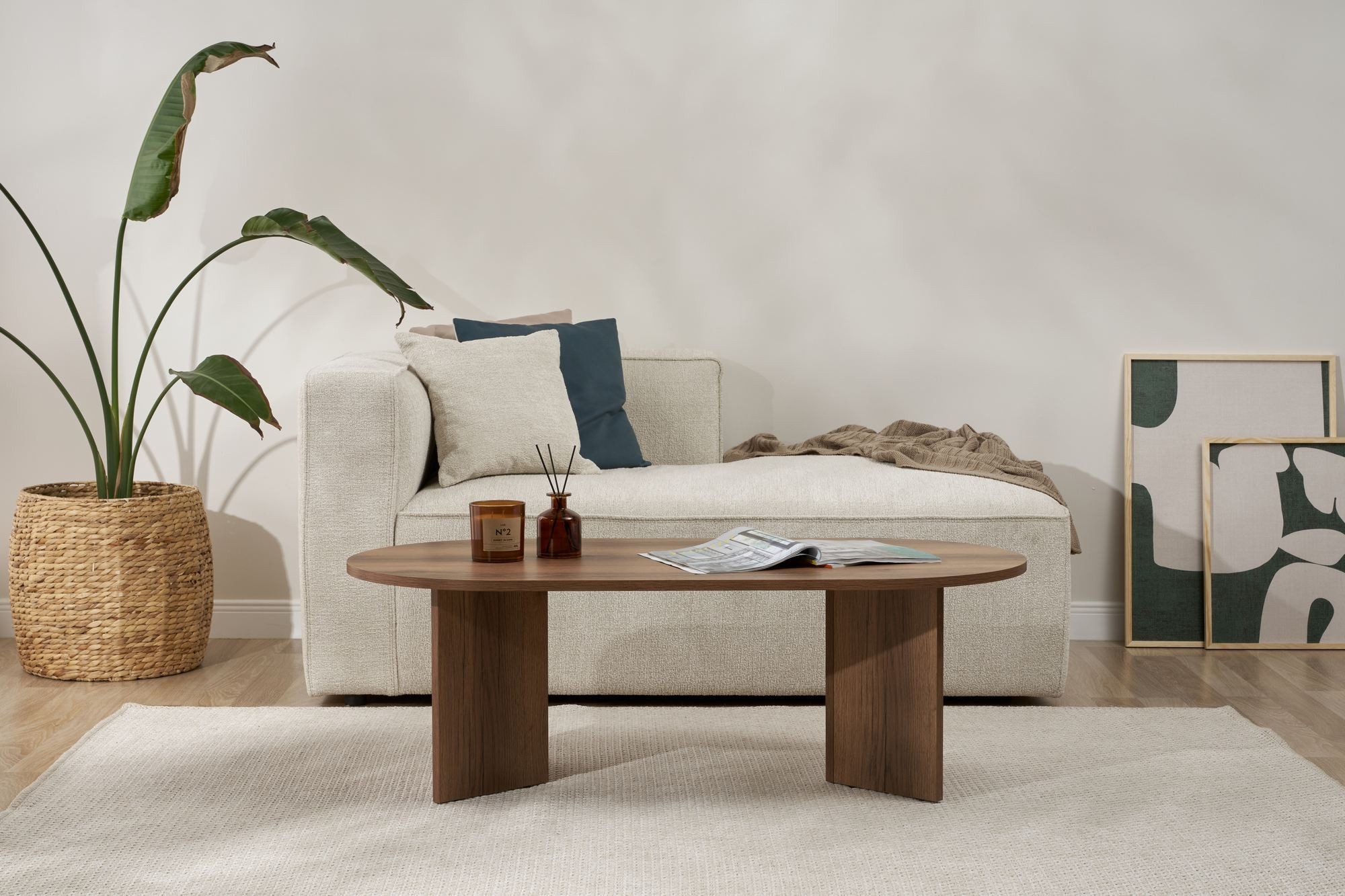 Skye Decor Couchtisch Sable (1-St., 1-tlg), oval – moderner Wohnzimmertisch für Wohnzimmer