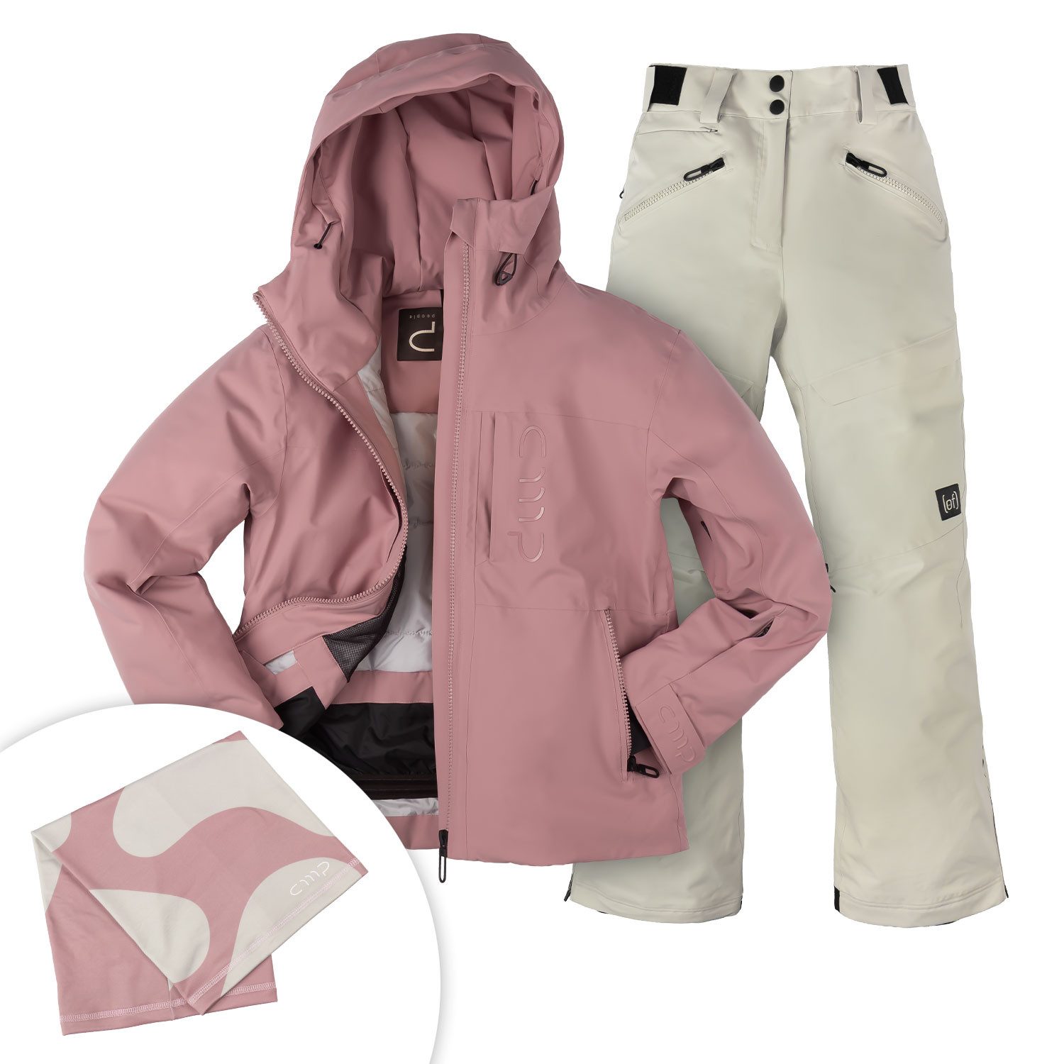 CMP Skianzug Damen Skijacke + Skihose, wasserdicht - winddicht - atmungsaktiv - mit Schneefang
