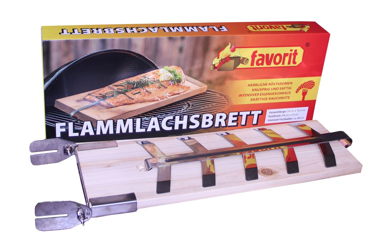 Grillrosteinsatz Favorit Flammlachsbrett 55 x 16,5 cm