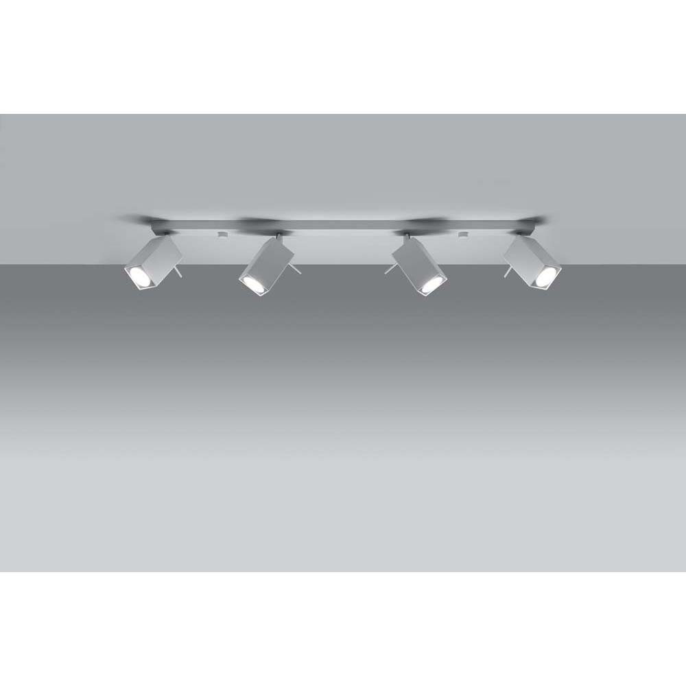 Stahl L Spots verstellbare Deckenspot, LED Weiß nicht Leuchtmittel Deckenlampe inklusive, cm 80 Deckenleuchte etc-shop