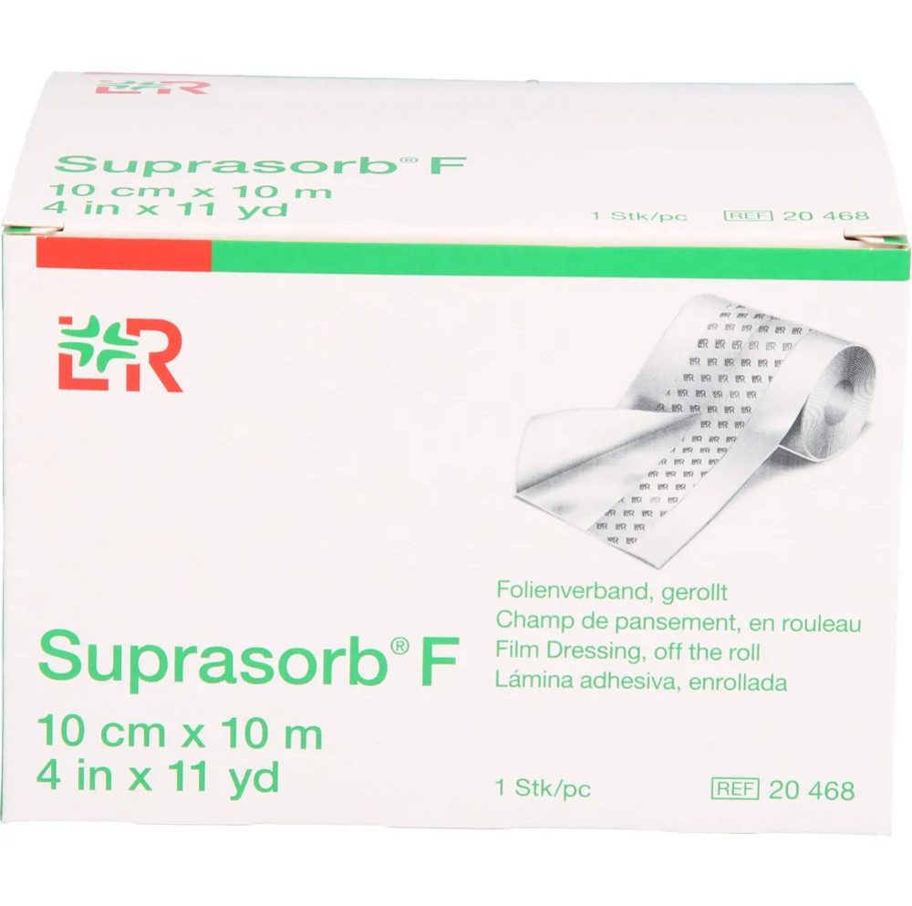 Lohmann & Rauscher GmbH & Co.KG Gips-und Verbandschutz SUPRASORB F Folien Wundverb.10 cmx10 m unste.Rolle, Folien Wundverband, Zuschneidbarer Verband