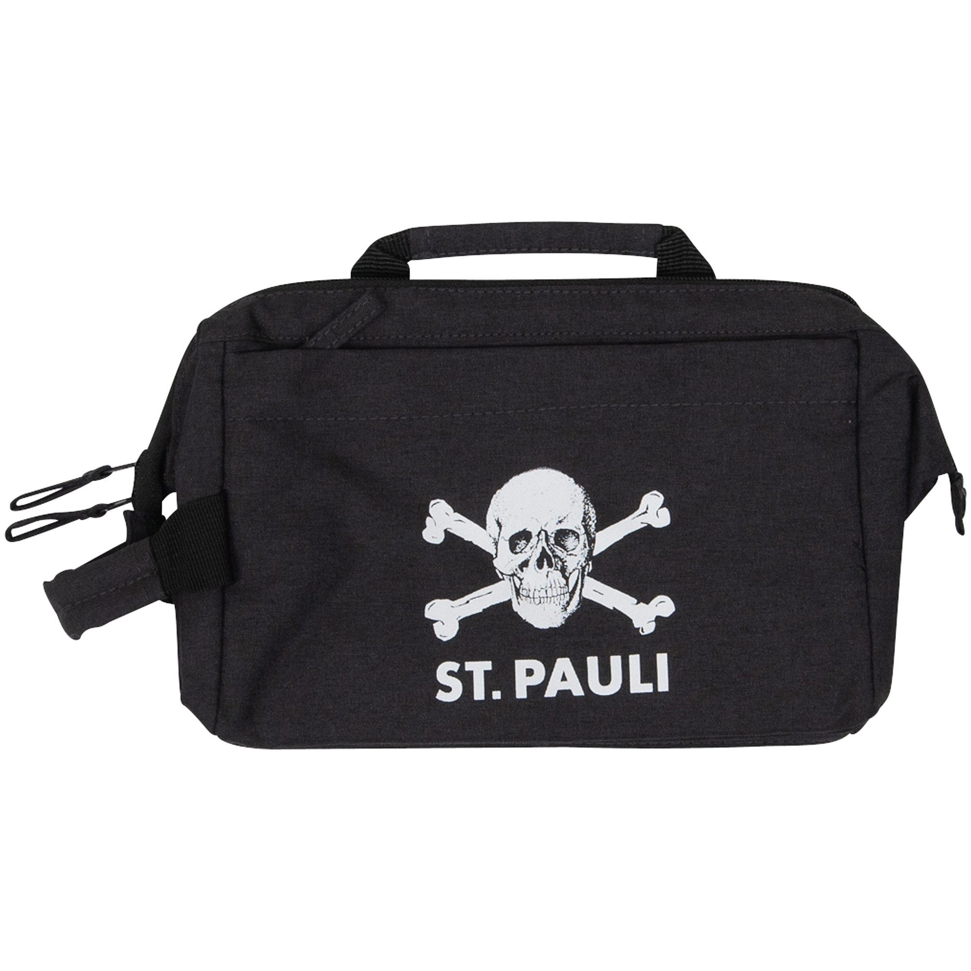 FC St. Pauli Kulturbeutel FC St. Pauli - Kulturtasche Totenkopf rPET - anthrazit