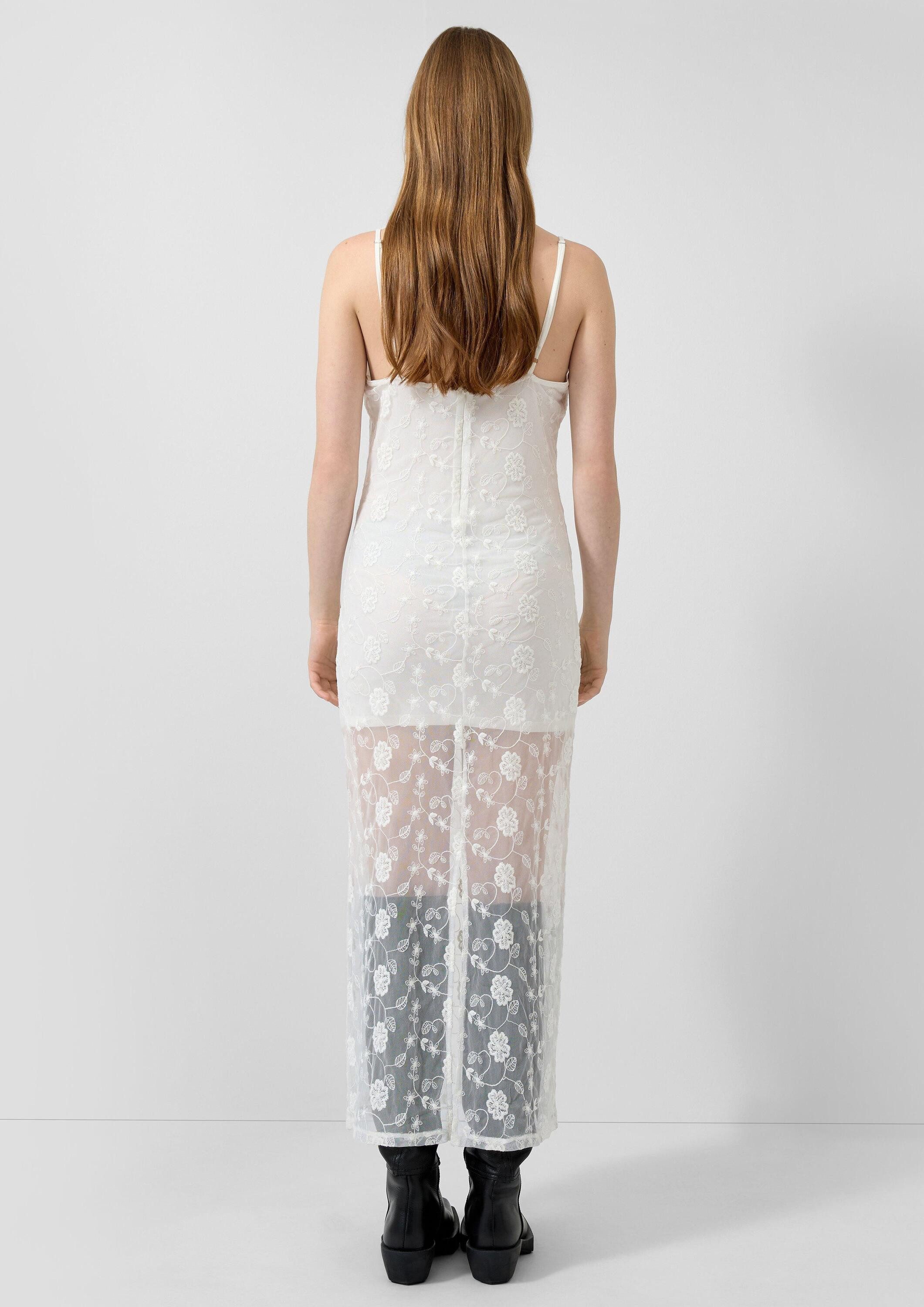 QS Maxikleid Kleid Langes Kleid aus Spitze, Vanessa Mai