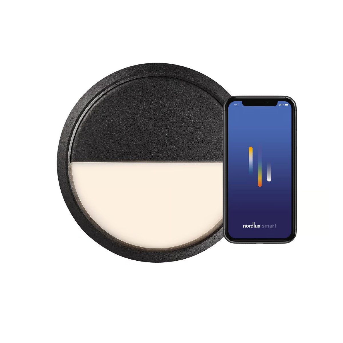 Nordlux LED Außen-Wandleuchte Ava Smart, LED fest integriert, Warmweiß, Smart Home