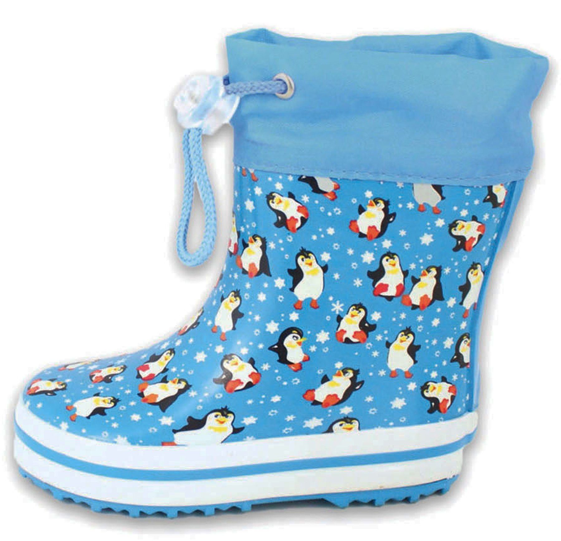 Gummistiefel Jungen, und Mädchen Kurzschaft- bei Sohle Pinguine Beck aus wasserdicht, Warmfutter, Naturkautschuk, und Gummistiefel Füße mit Nässe Kleinkinder warme (für Kälte) flexible leichte für