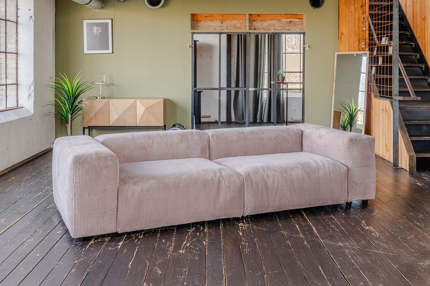 KAWOLA Sofa MIA Modulares Sofa Cord 6-tlg. – moderne Couch – wandelbares Sofa, Flexibel kombinierbar, weicher Cordbezug & hoher Sitzkomfort