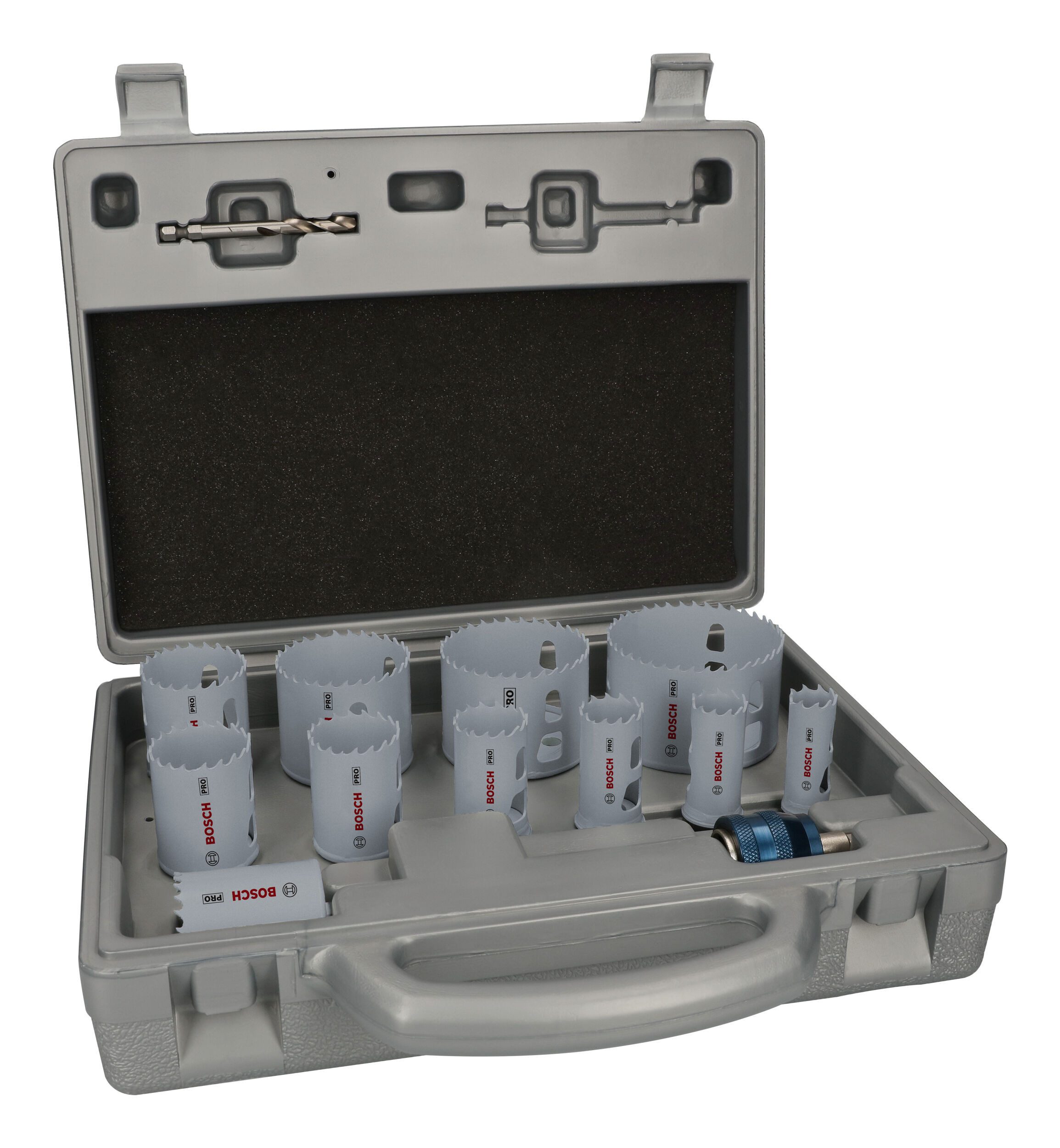 BOSCH Lochsäge Pro Multi Material, 14 Teile, Multi Material Power Change Plus Set, 19 - 76 mm, 14-teilig