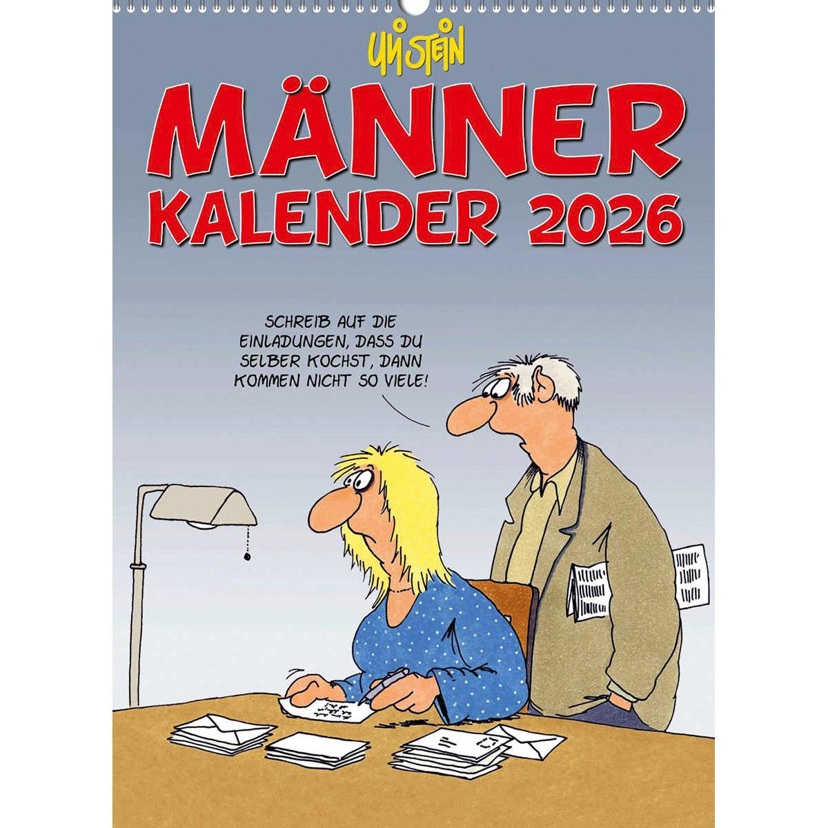 Lappan Verlag Wandkalender Uli Stein Männer Kalender 2026: Monatskalender für die Wand: Termin