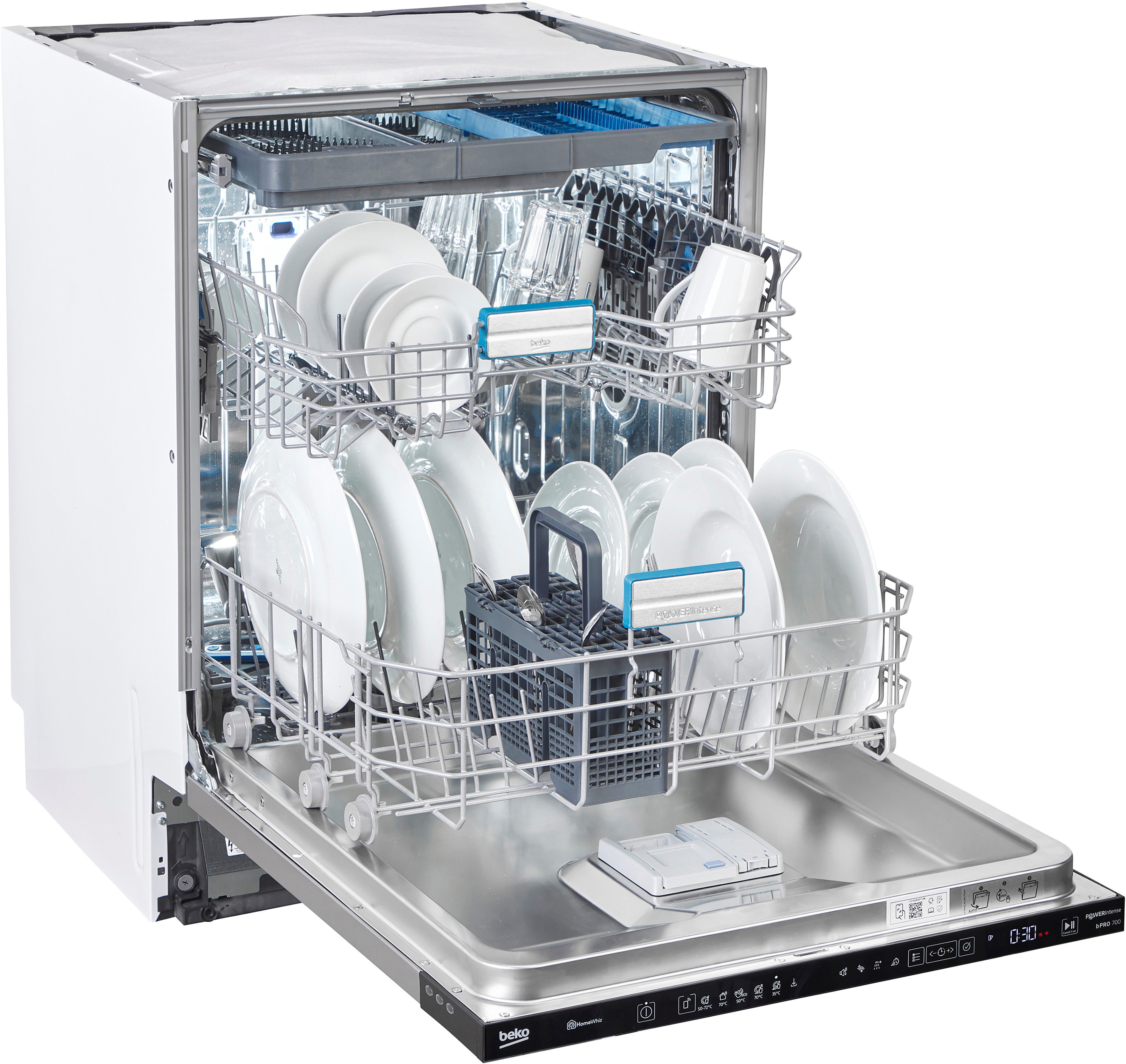 BEKO vollintegrierbarer Geschirrspüler BDIN36462P, 8,5 l, 14 Maßgedecke, Die PowerIntense-Technologie sorgt für herausragende Spülergebnisse