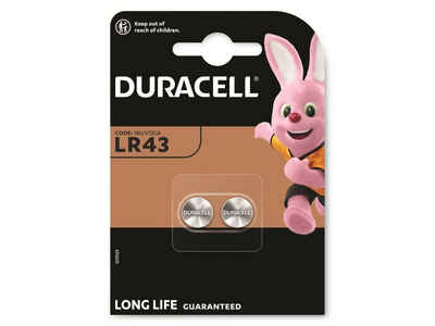 Duracell DURACELL Alkaline-Knopfzelle LR43, V12GA, 1.5V Knopfzelle