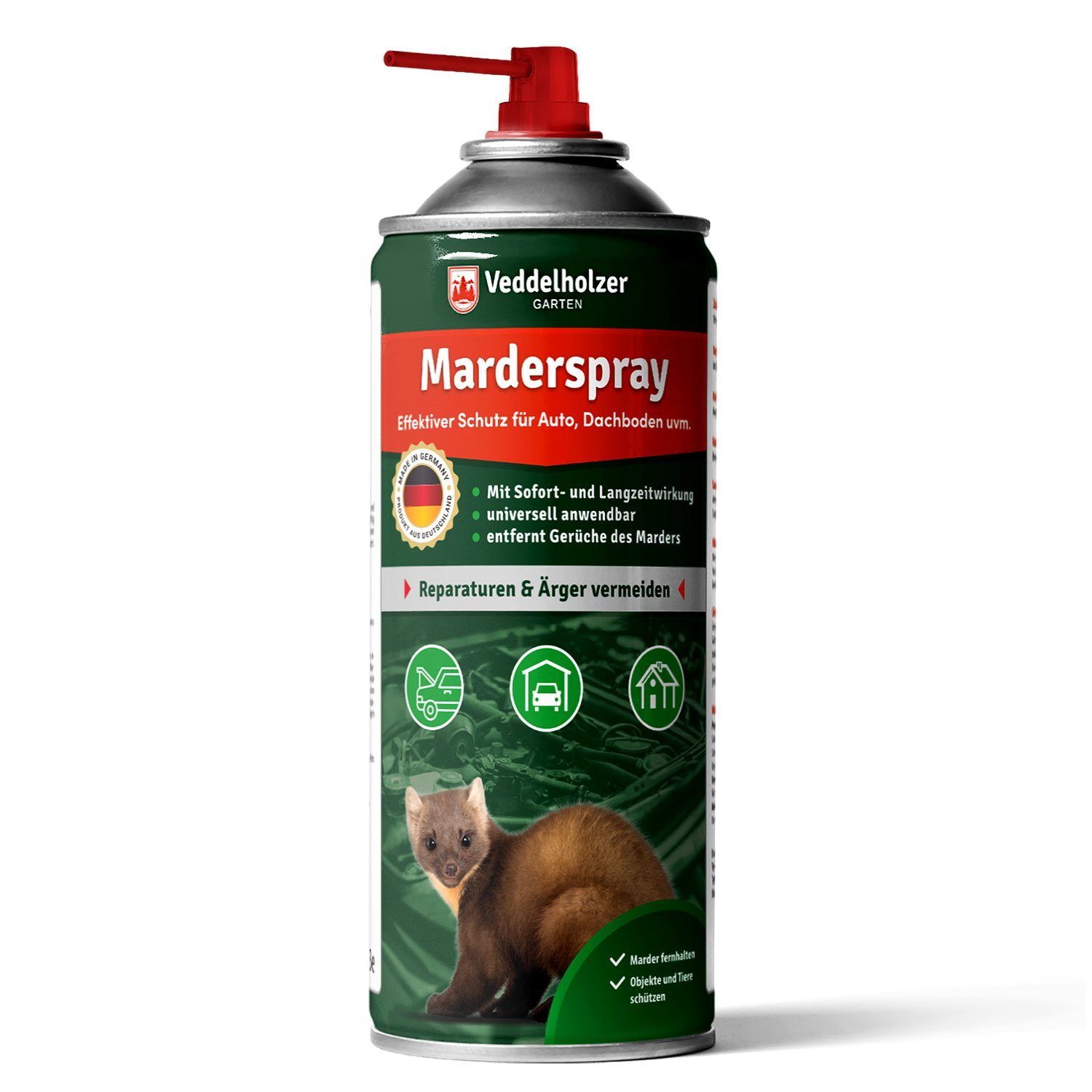Marderspray Auto Dachboden & Garage 400 ml Sofortiger Langfristiger Schutz Marder