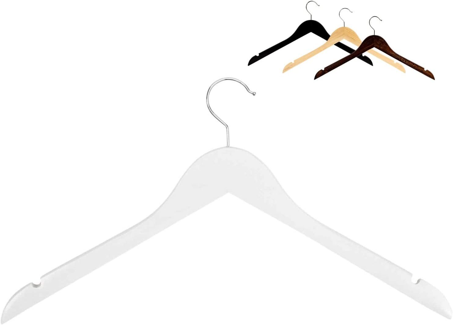 RSR Hangers Kleiderbügel Holz Weiß ohne günstig online kaufen