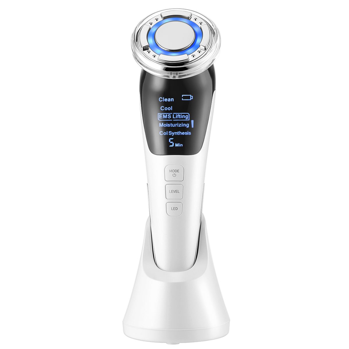 Gesichtsmassagegerät Anti-Aging-Gerät, Kälte+Wärme Massagetherapie