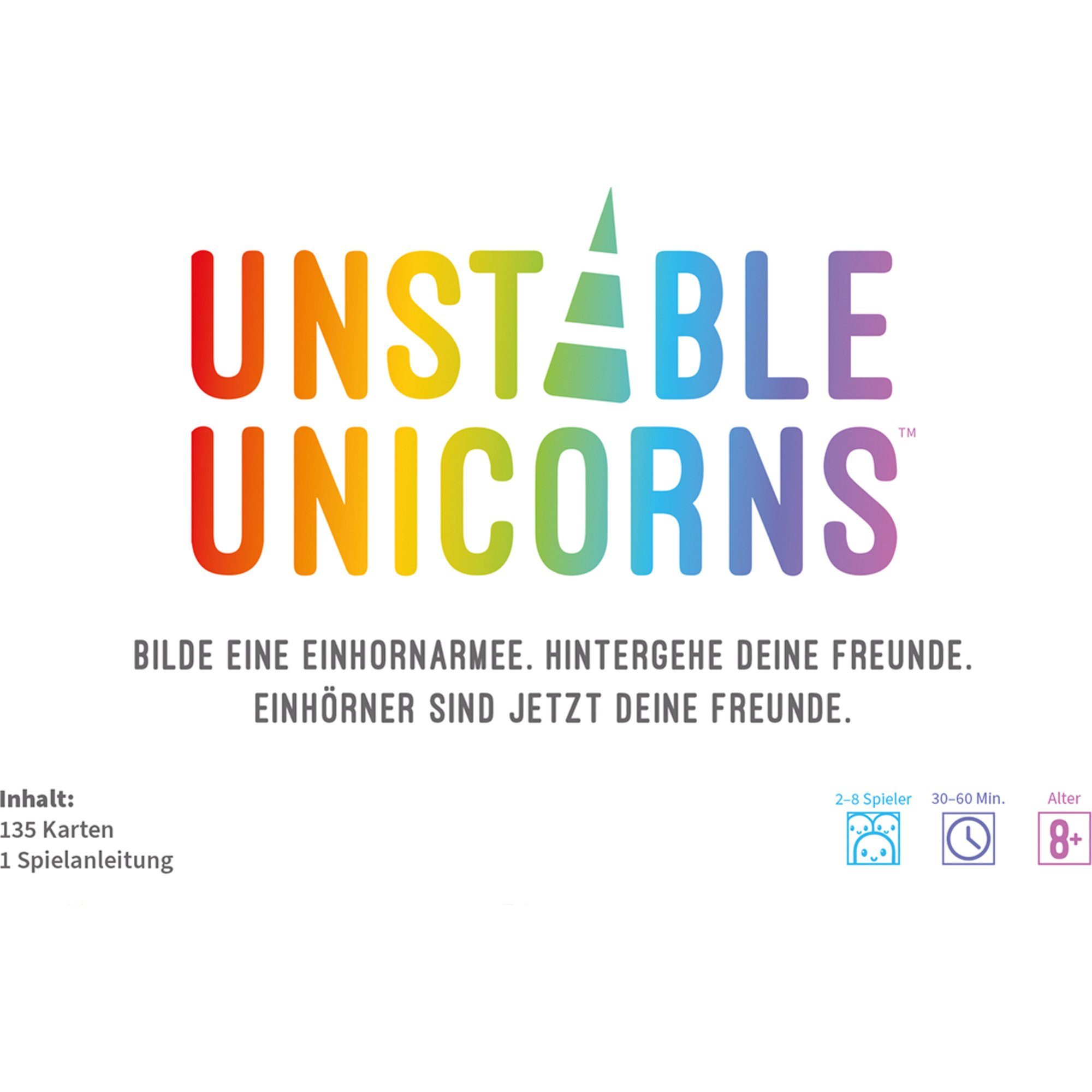 Asmodee Spiel Asmodee Unstable Unicorns, Kartenspiel