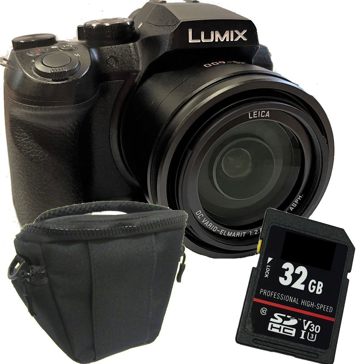 Lumix DMC-FZ330+Tasche+32 GB Speicherkarte Kompaktkamera