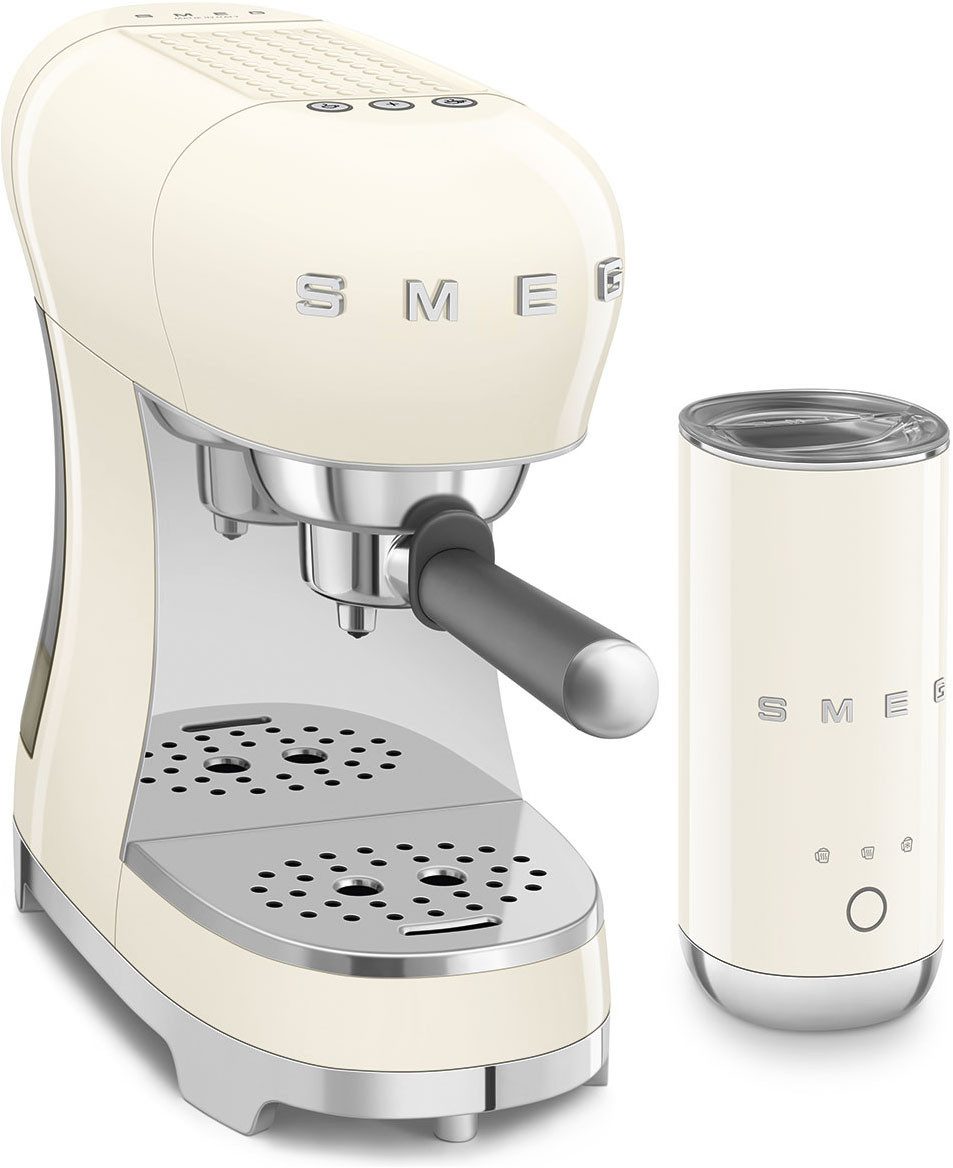 Smeg Espressomaschine ECF12CREU, inkl. Milchaufschäumer
