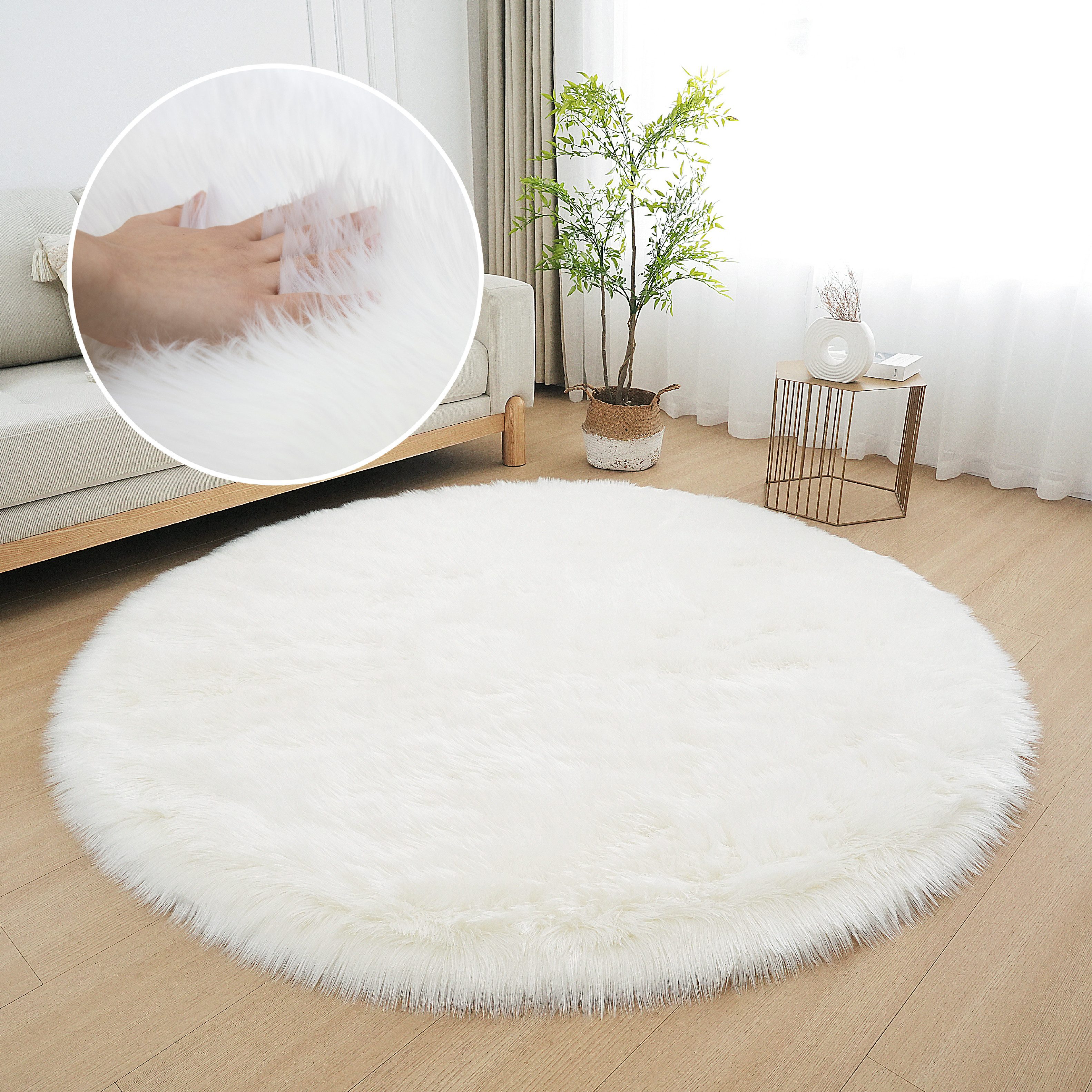 my home Fellteppich Dena, Hochflor Teppiche, günstig online kaufen