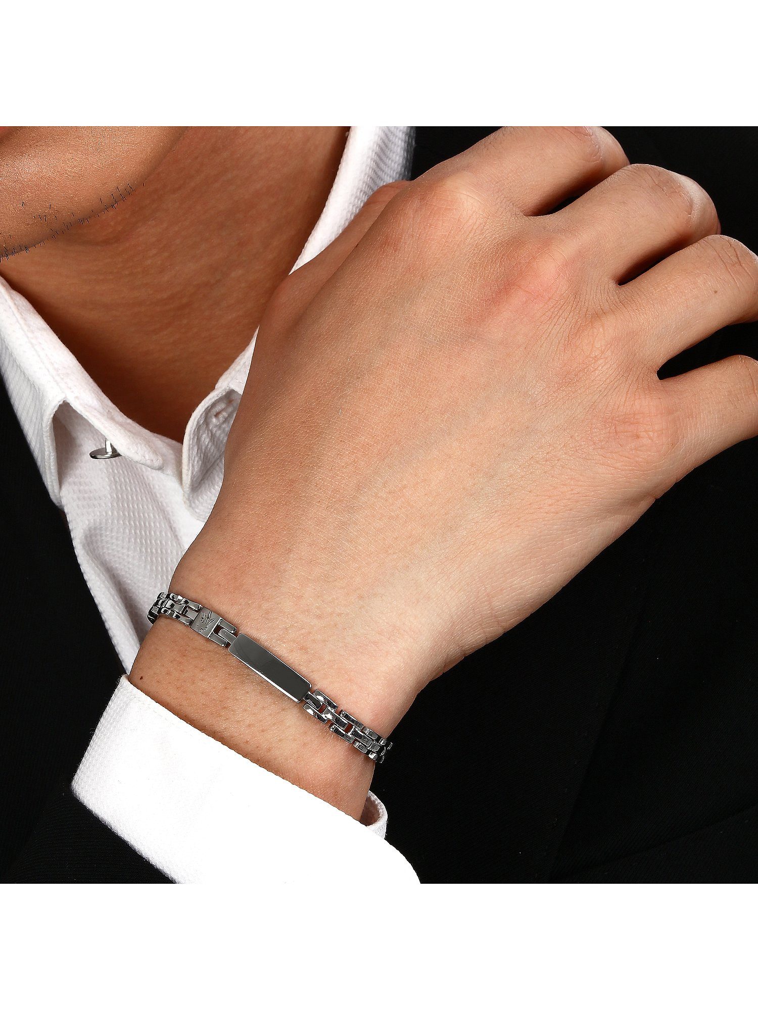 MASERATI Edelstahlarmband Maserati Herren-Armband Edelstahl
