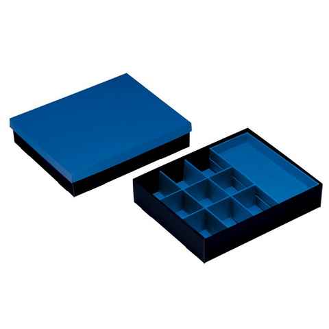 NIPS Aufbewahrungsbox VARIO-BOX mit variabler Innenaufteilung und Deckel (1 St), B/H/T 35,0 x 7,5 x 28,5 cm, Wellkarton, Karton, Pappe