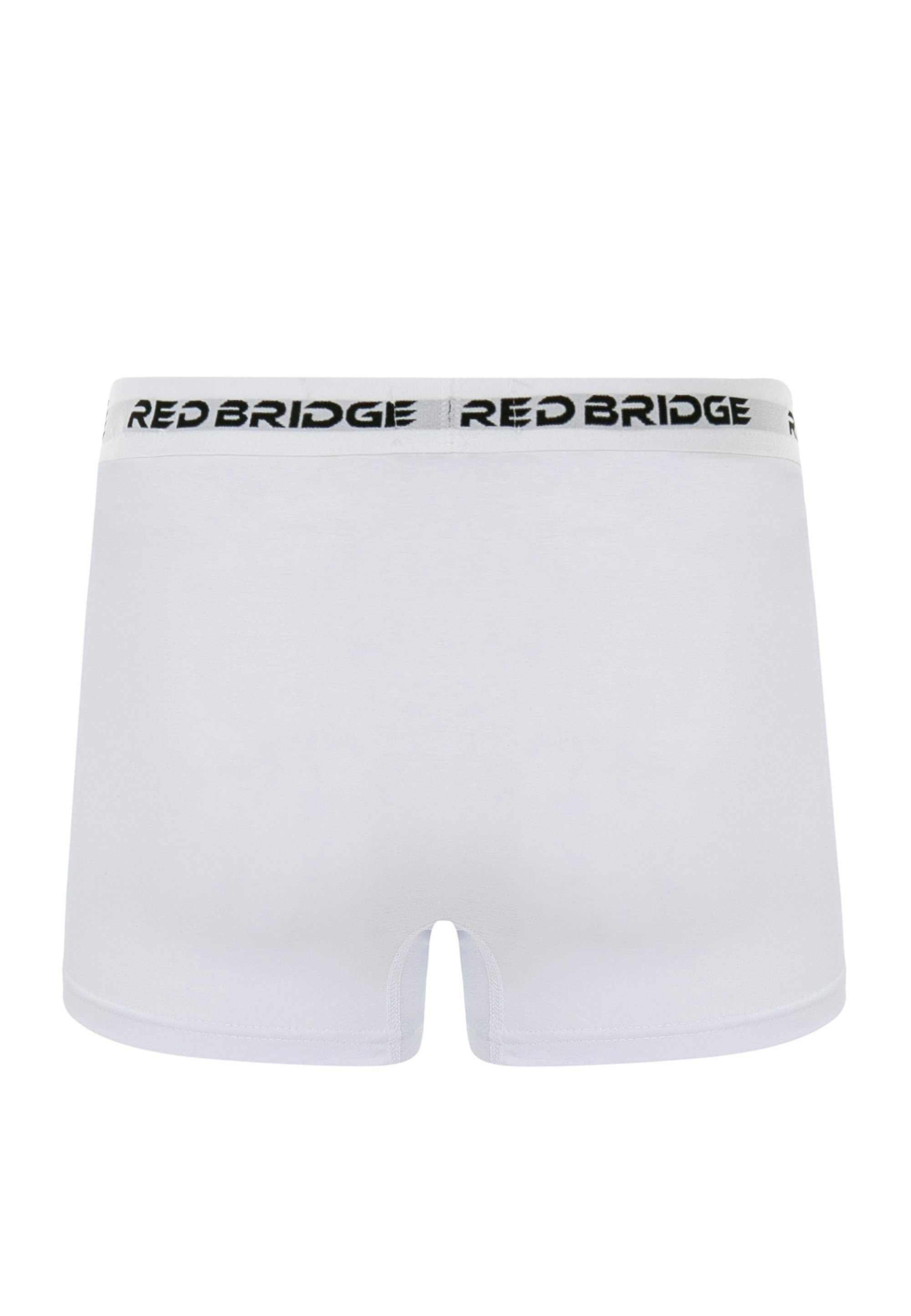 RedBridge Boxershorts Logobund weiß Bangor mit trendigem (10-St)